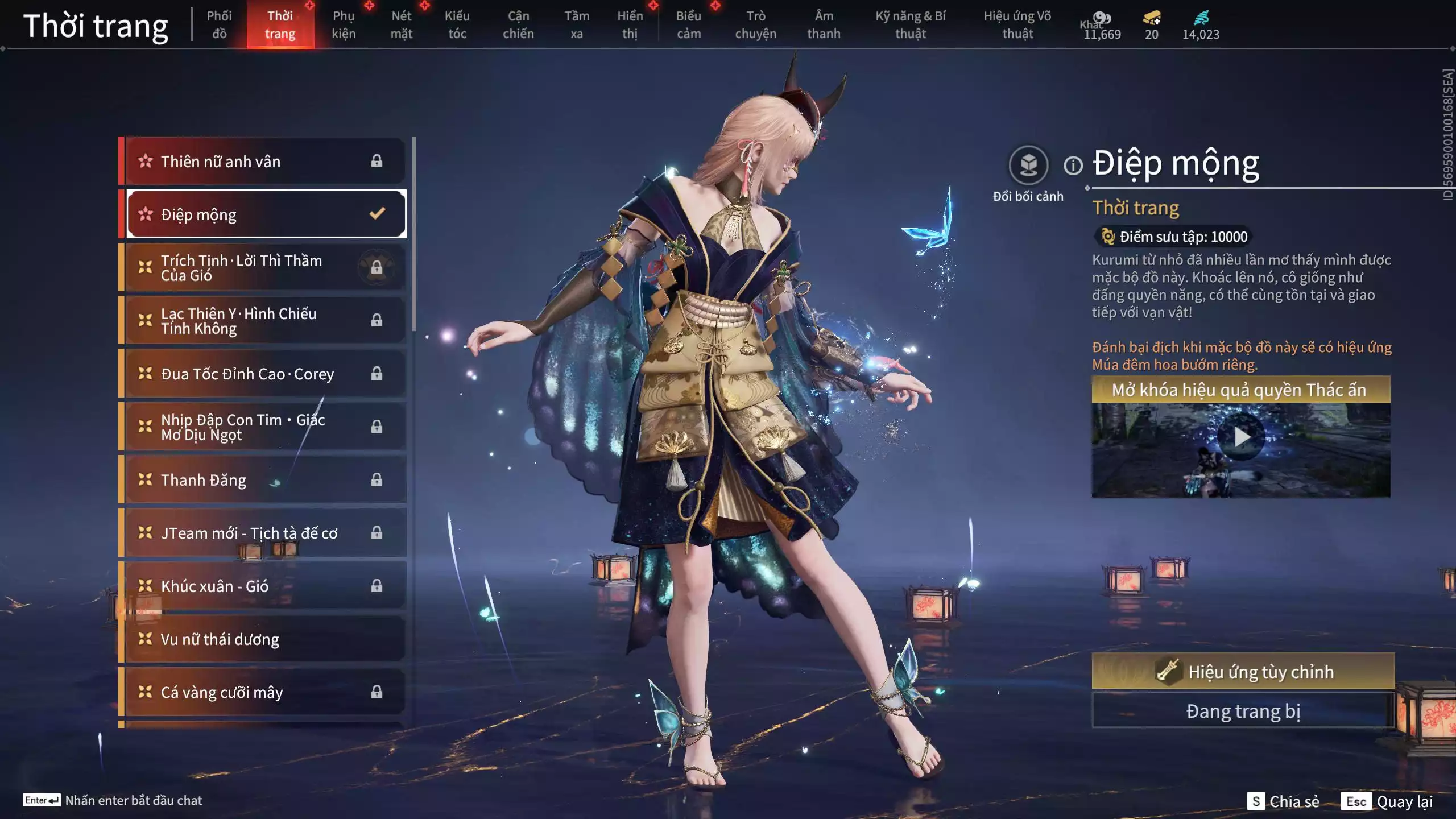 Ảnh Acc 530: 4 Vũ khí đỏ: Kiếm Thiếu Dương, Kích phi tướng, Song Long Chầu Nguyệt, Long Tước, 4 Thời trang đỏ: Giám binh hung thần, Hóa Thân Minh Vương, Người Hóa Đạo, Điệp Mộng