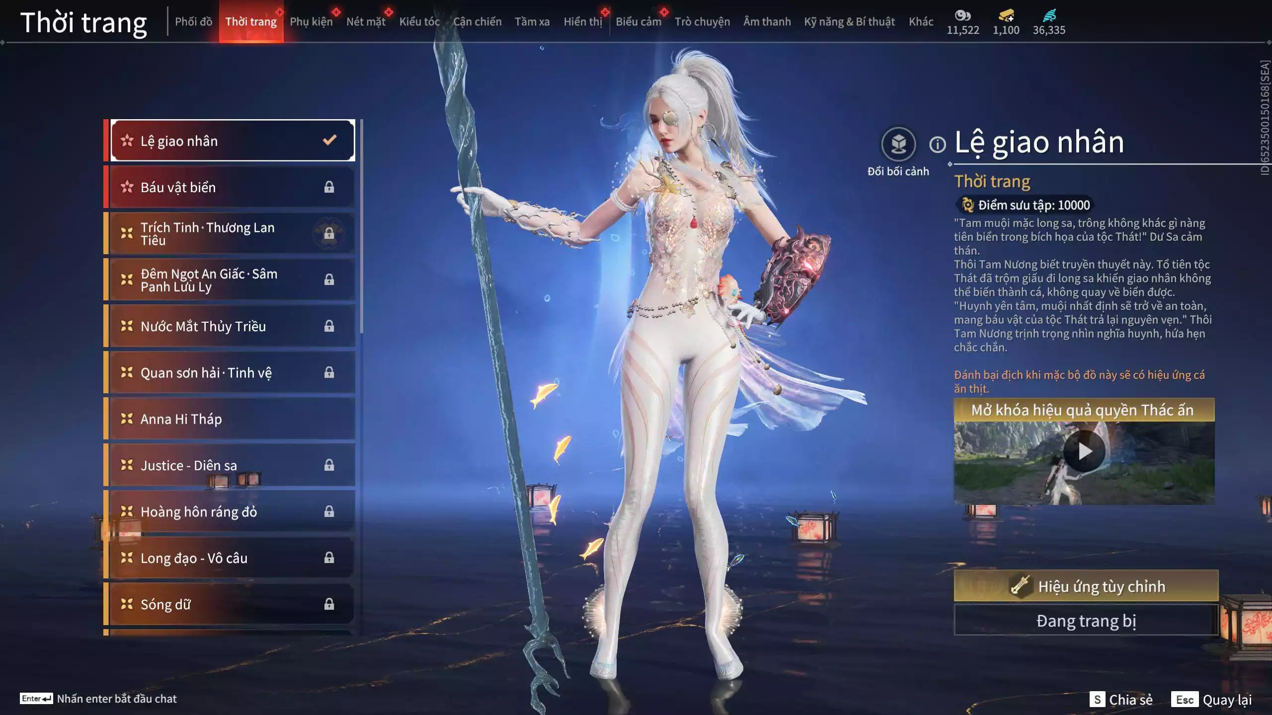 Ảnh Acc 550: ***Sẵn 1100 vàng*** 5 Vũ khí đỏ: Thương Linh Tê, Đại Đao Lang Vương, Long Tước , Song Long Chầu Nguyệt, Pháo- Thiên Phạt, 1 Trang phục đỏ: Lệ Giao Nhân