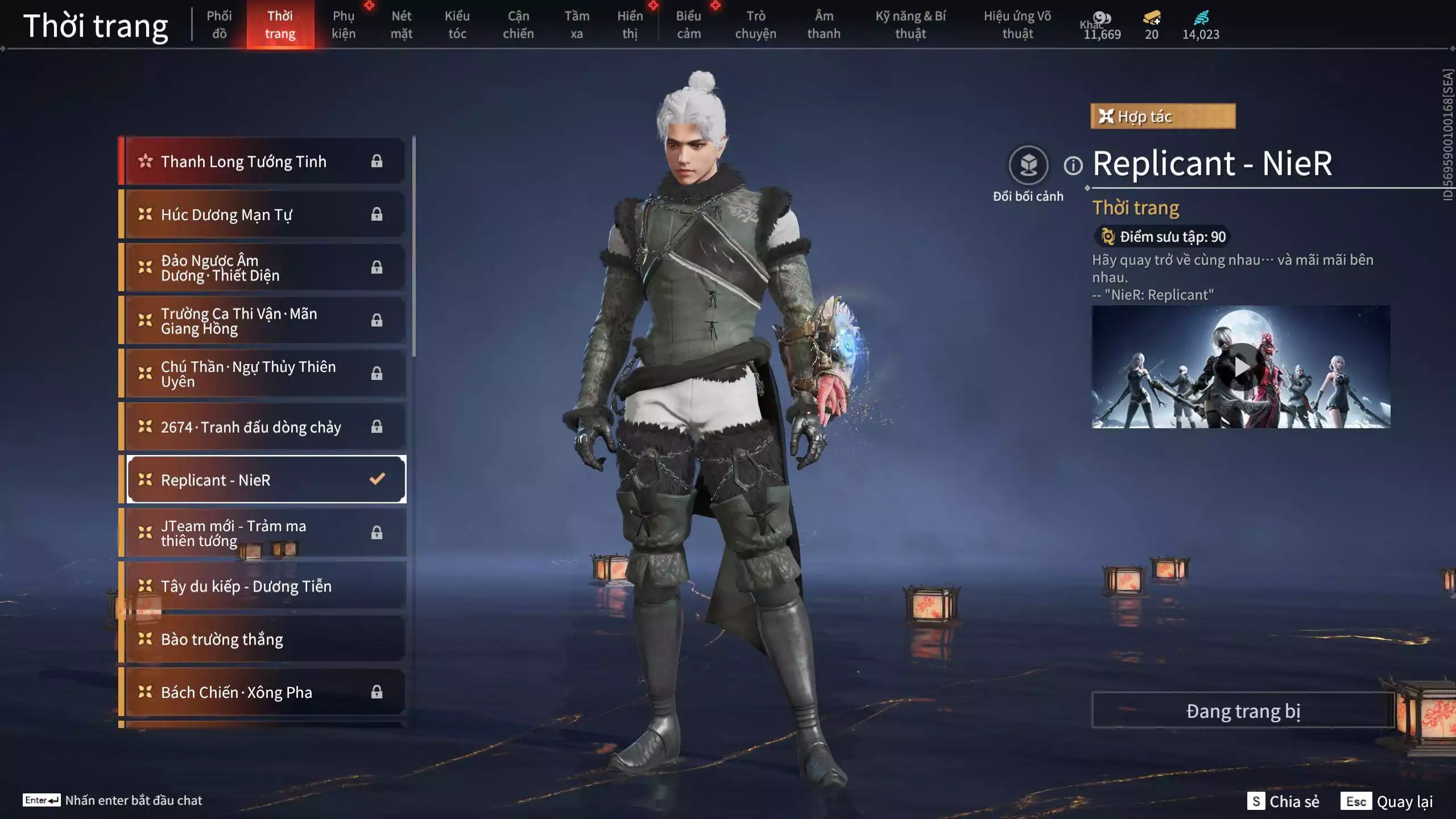 Ảnh Acc 530: 4 Vũ khí đỏ: Kiếm Thiếu Dương, Kích phi tướng, Song Long Chầu Nguyệt, Long Tước, 4 Thời trang đỏ: Giám binh hung thần, Hóa Thân Minh Vương, Người Hóa Đạo, Điệp Mộng