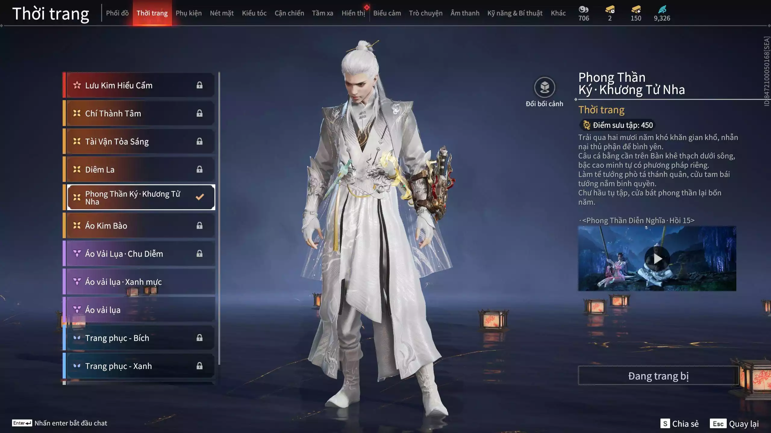 Ảnh Acc 545: 3 Vũ khí đỏ: Kinh Bách Lý, Song Long Chầu Nguyệt, Long Tước, 2 Trang phục đỏ: Tân Hôn Nhuộm Đỏ, Điệp Mộng