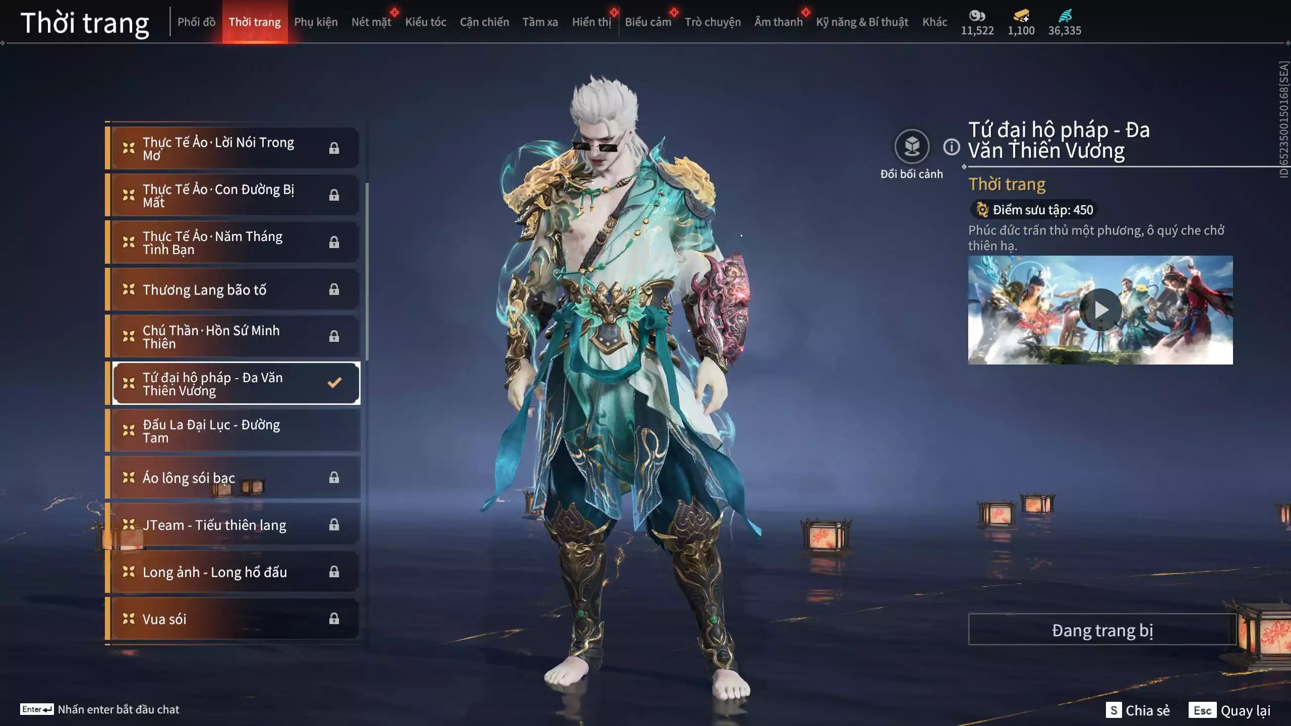 Ảnh Acc 550: ***Sẵn 1100 vàng*** 5 Vũ khí đỏ: Thương Linh Tê, Đại Đao Lang Vương, Long Tước , Song Long Chầu Nguyệt, Pháo- Thiên Phạt, 1 Trang phục đỏ: Lệ Giao Nhân