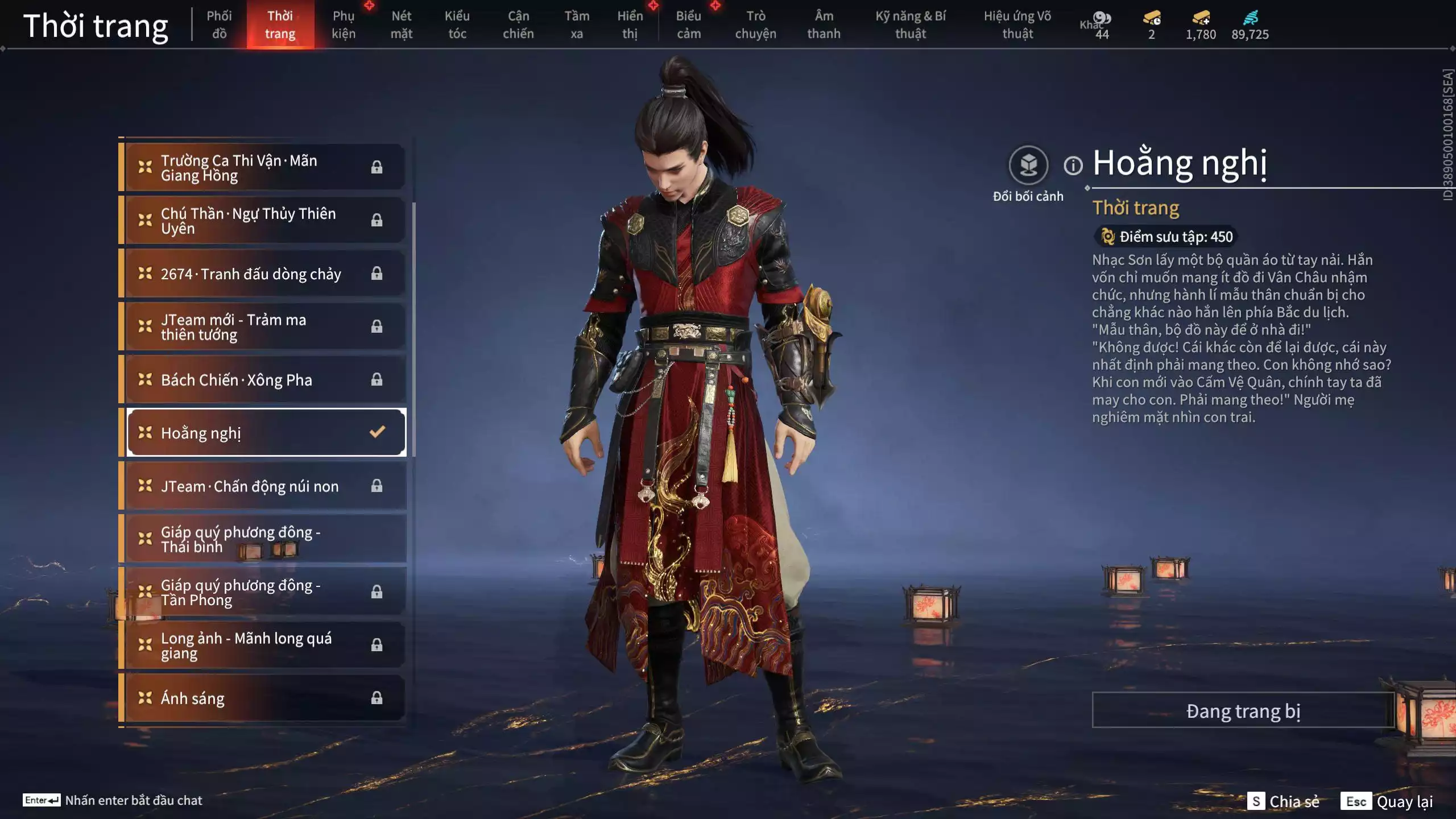 Ảnh Acc 567: ***Sẵn 1780 vàng***5 Đồ đỏ: Lăng Tiêu Vũ, Thiên Nữ Anh Vân, Hóa Thân Minh Vương, Giám Binh Hung Thần, Long Tước