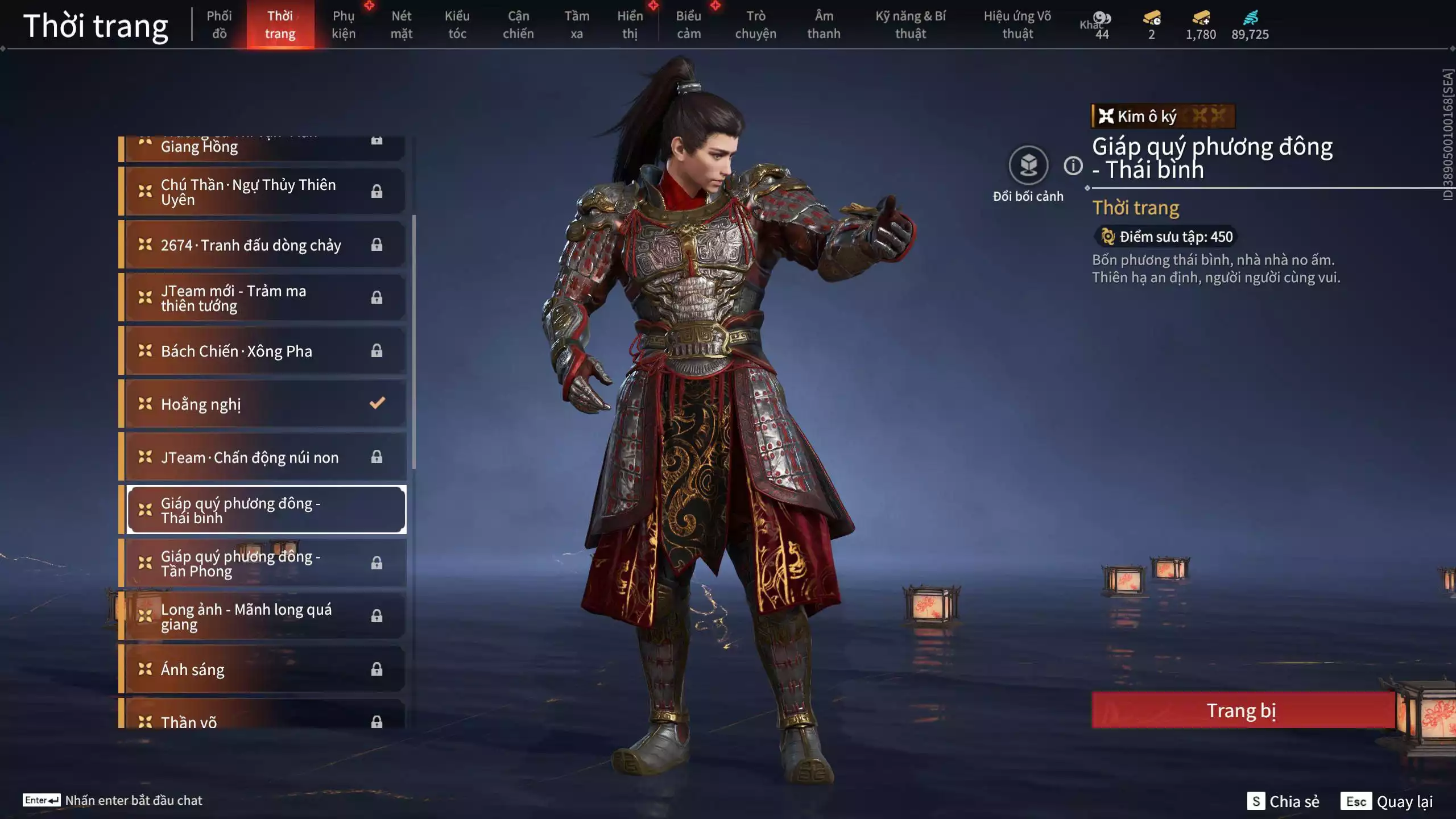 Ảnh Acc 567: ***Sẵn 1780 vàng***5 Đồ đỏ: Lăng Tiêu Vũ, Thiên Nữ Anh Vân, Hóa Thân Minh Vương, Giám Binh Hung Thần, Long Tước