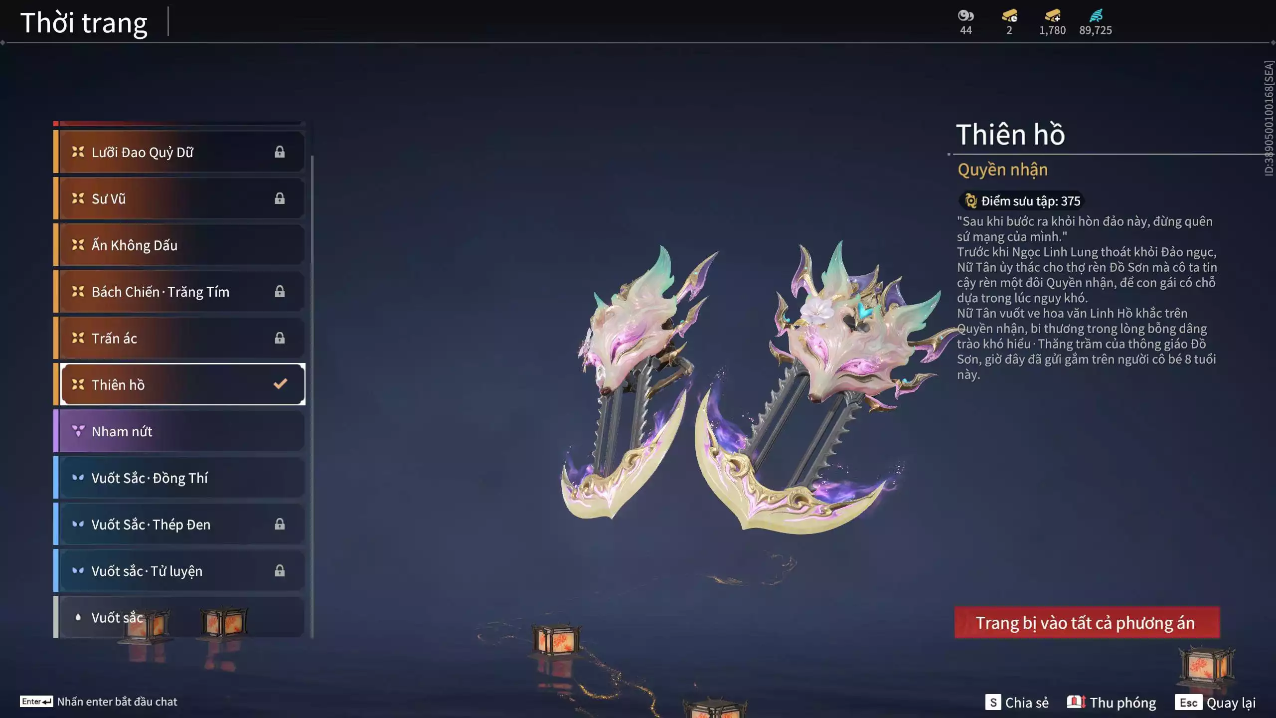 Ảnh Acc 567: ***Sẵn 1780 vàng***5 Đồ đỏ: Lăng Tiêu Vũ, Thiên Nữ Anh Vân, Hóa Thân Minh Vương, Giám Binh Hung Thần, Long Tước