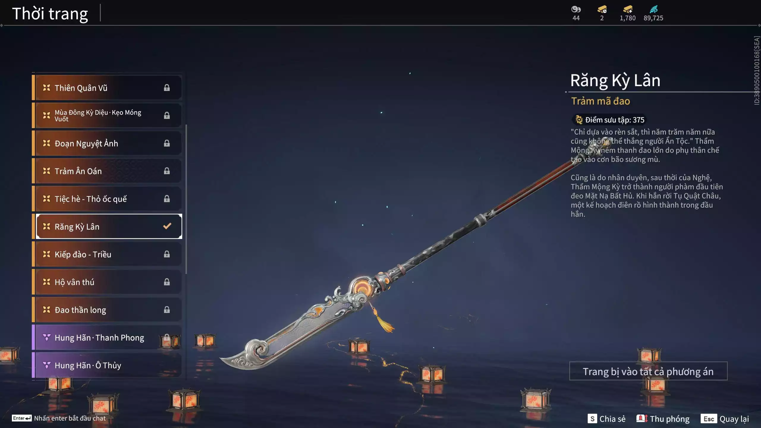 Ảnh Acc 567: ***Sẵn 1780 vàng***5 Đồ đỏ: Lăng Tiêu Vũ, Thiên Nữ Anh Vân, Hóa Thân Minh Vương, Giám Binh Hung Thần, Long Tước