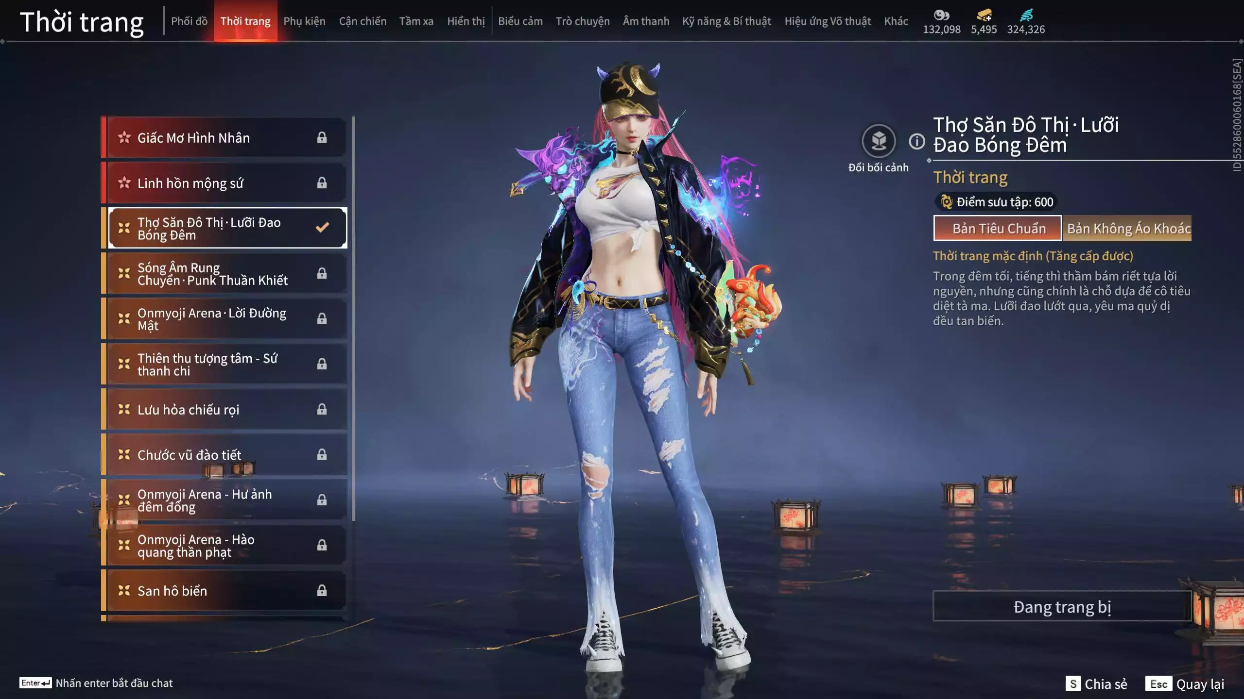 Ảnh Acc 645:***Sẵn 5K5 Vàng***8 Vũ khí đỏ, 7 Trang phục đỏ