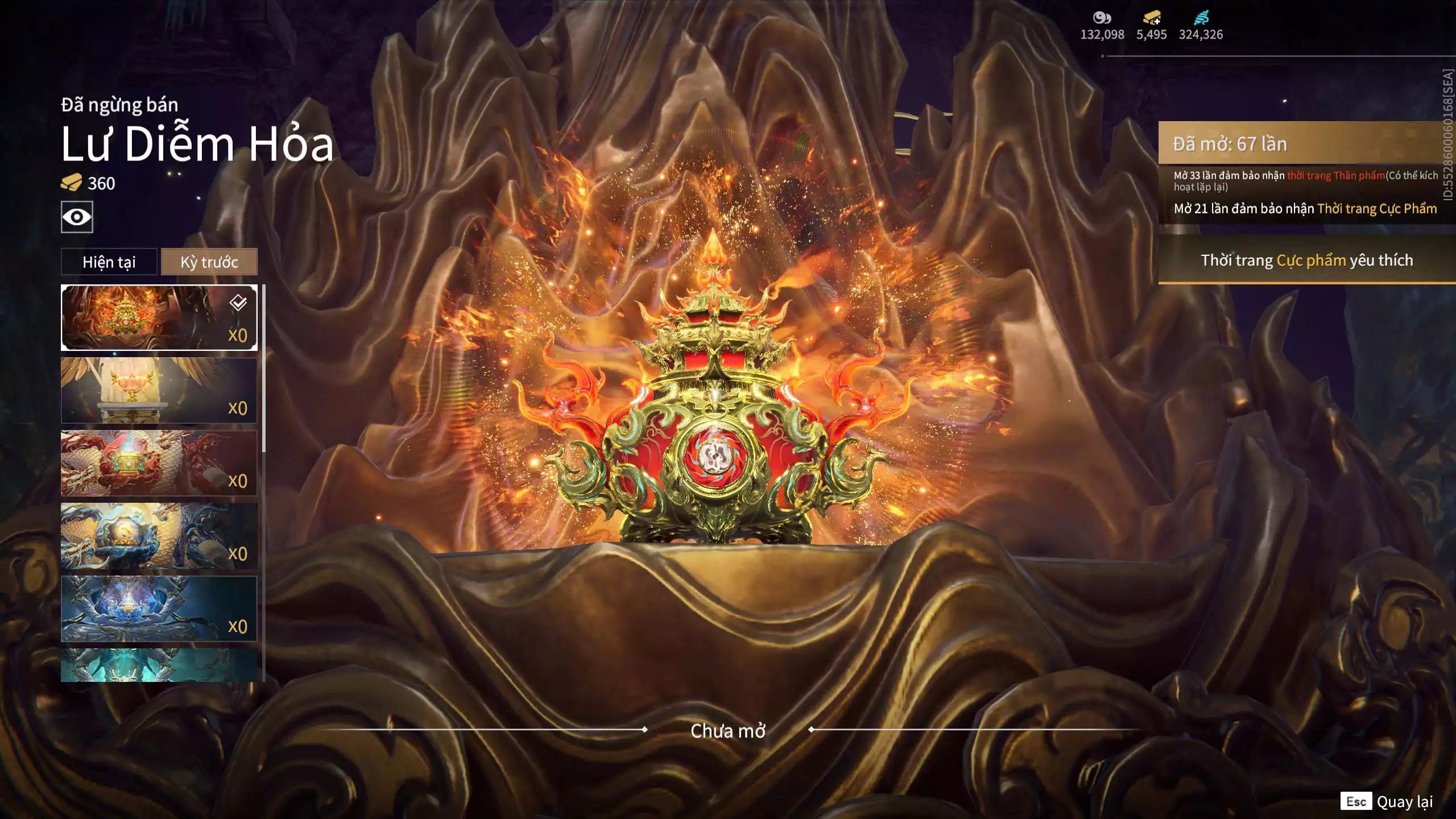 Ảnh Acc 645:***Sẵn 5K5 Vàng***8 Vũ khí đỏ, 7 Trang phục đỏ