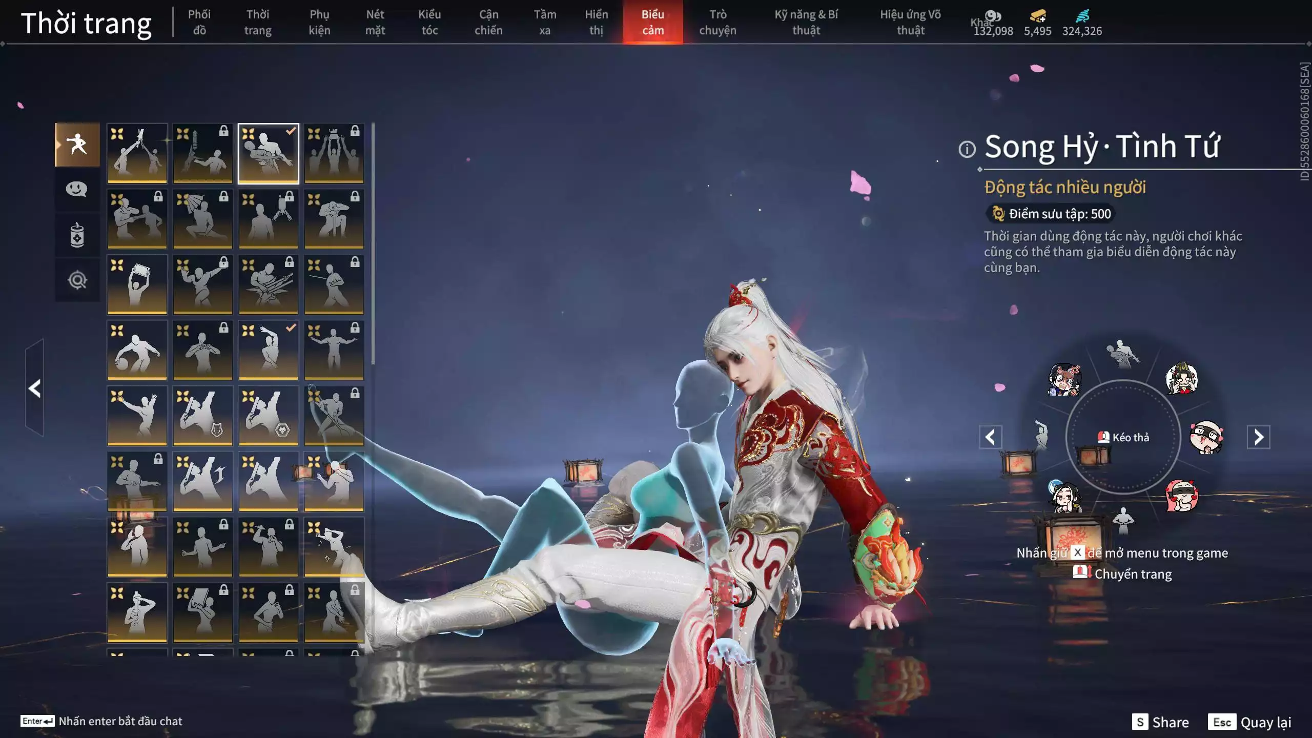 Ảnh Acc 645:***Sẵn 5K5 Vàng***8 Vũ khí đỏ, 7 Trang phục đỏ