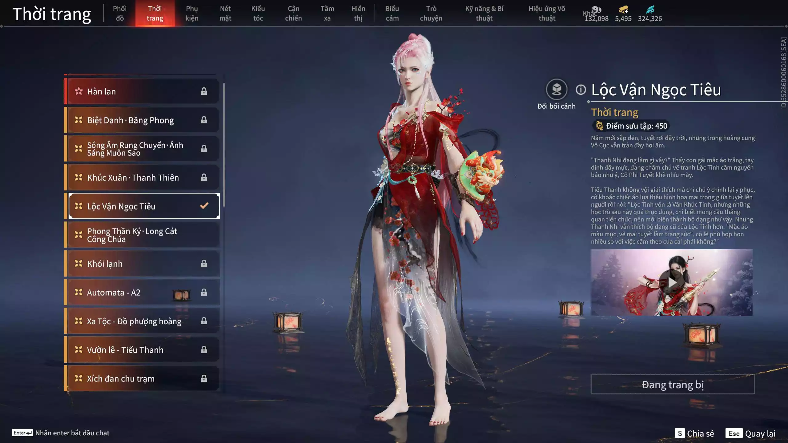 Ảnh Acc 645:***Sẵn 5K5 Vàng***8 Vũ khí đỏ, 7 Trang phục đỏ