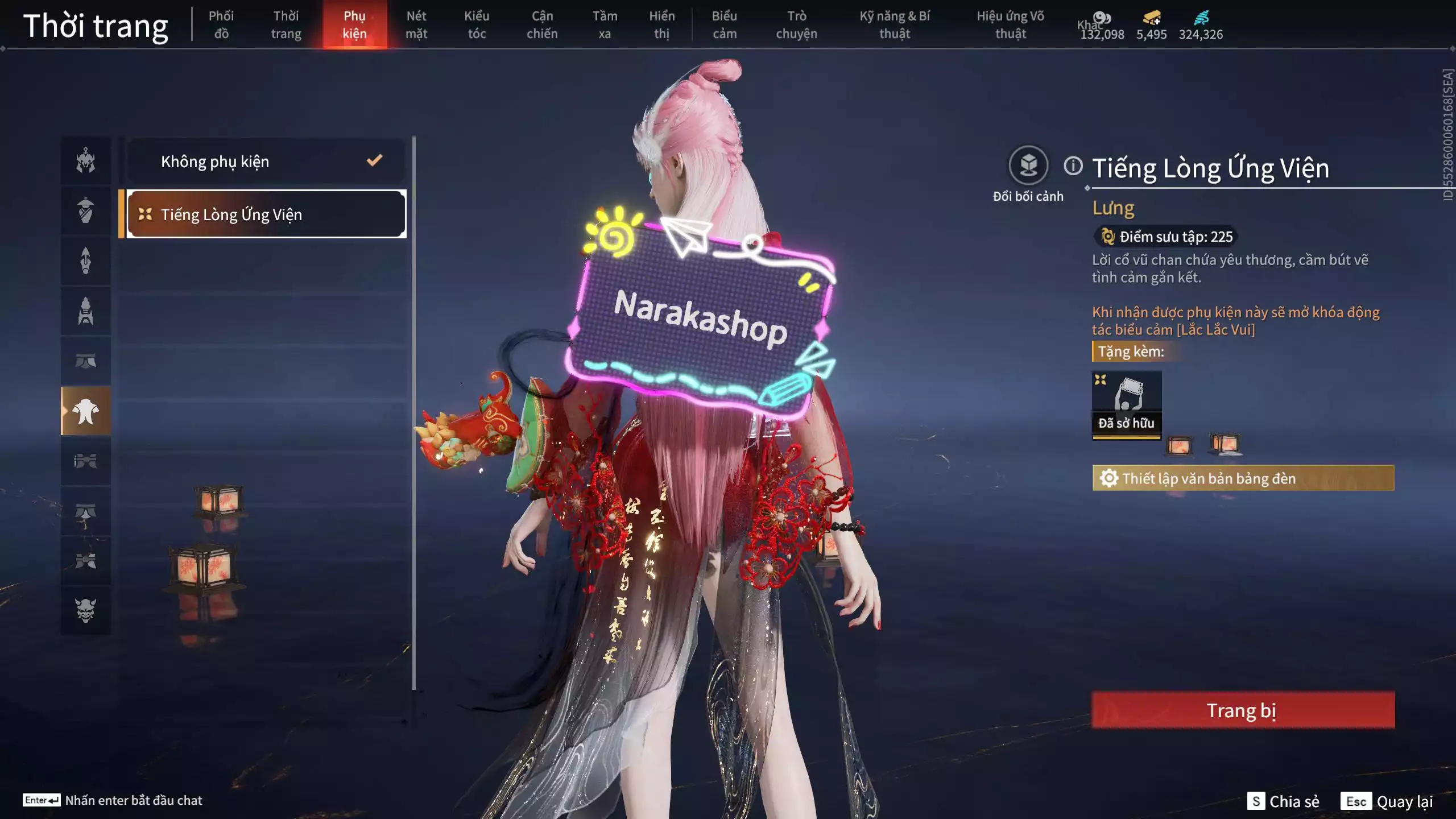 Ảnh Acc 645:***Sẵn 5K5 Vàng***8 Vũ khí đỏ, 7 Trang phục đỏ