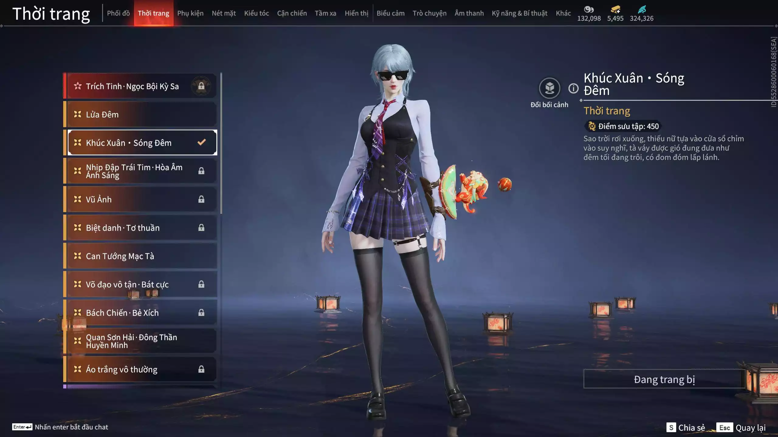 Ảnh Acc 645:***Sẵn 5K5 Vàng***8 Vũ khí đỏ, 7 Trang phục đỏ