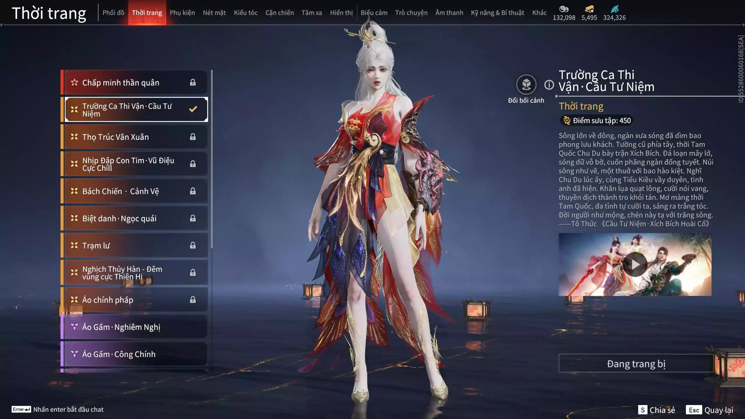 Ảnh Acc 645:***Sẵn 5K5 Vàng***8 Vũ khí đỏ, 7 Trang phục đỏ