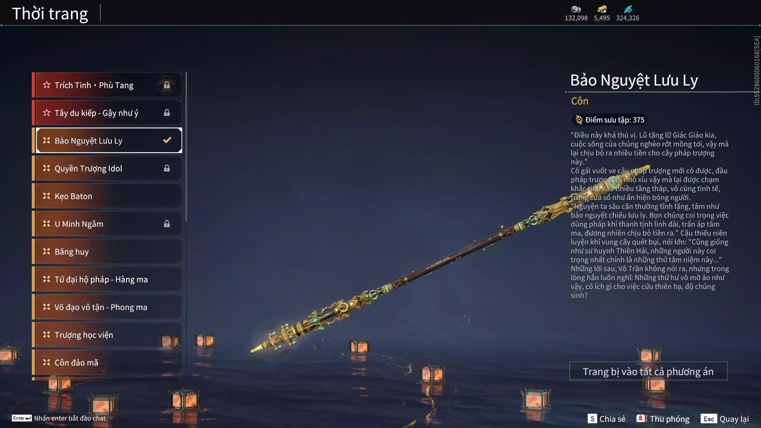 Ảnh Acc 645:***Sẵn 5K5 Vàng***8 Vũ khí đỏ, 7 Trang phục đỏ