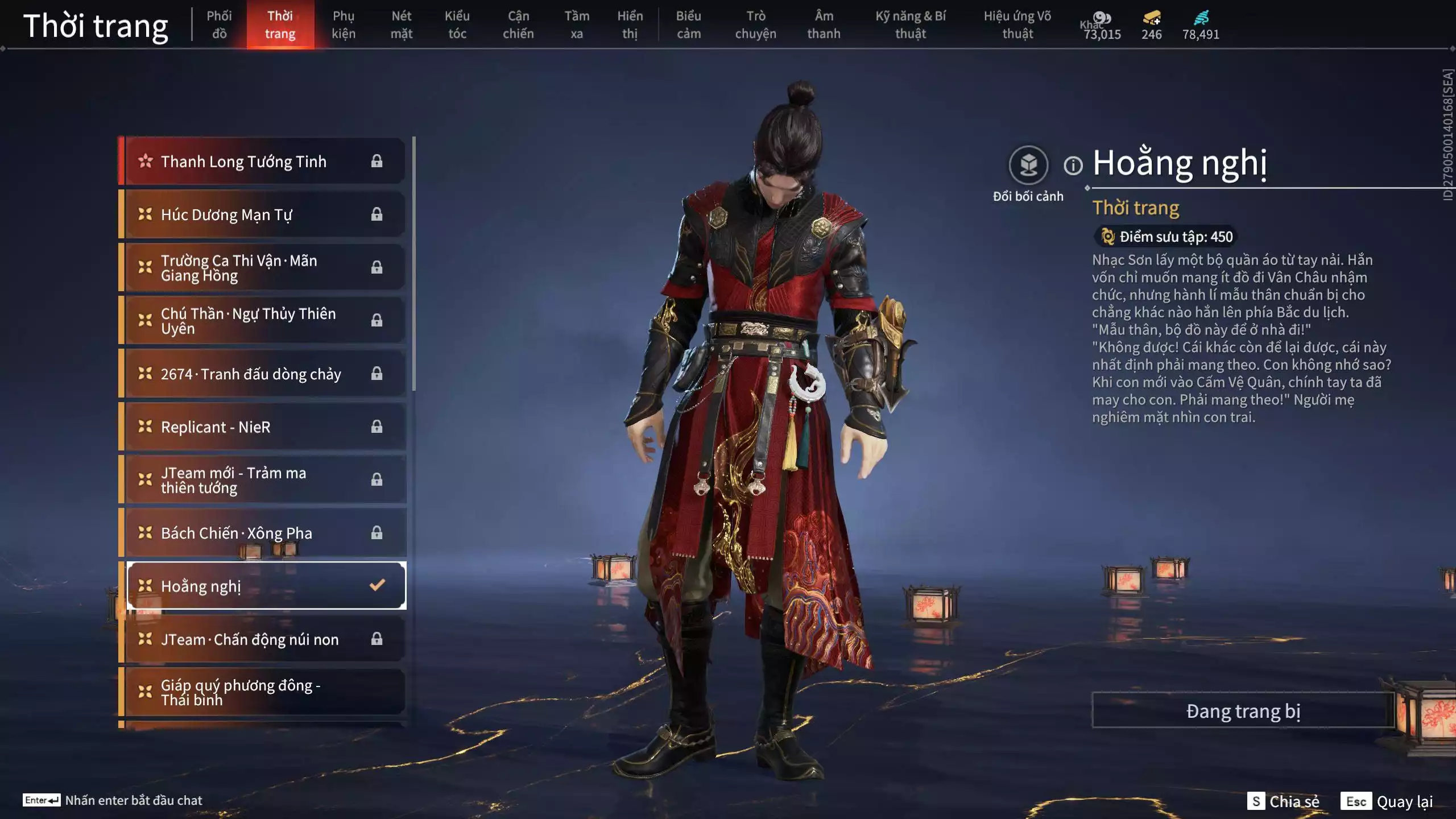 Ảnh Acc 529: 5 Vũ khí đỏ: Kinh Bách Lý, Kiếm Thiếu Dương, Đại Đao Lang Vương, Long Tước, Ánh Thanh Thiên