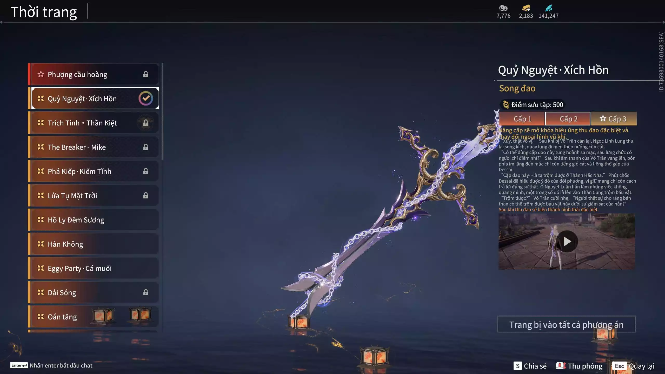 Ảnh Acc 670: *** sẵn 2183 vàng***