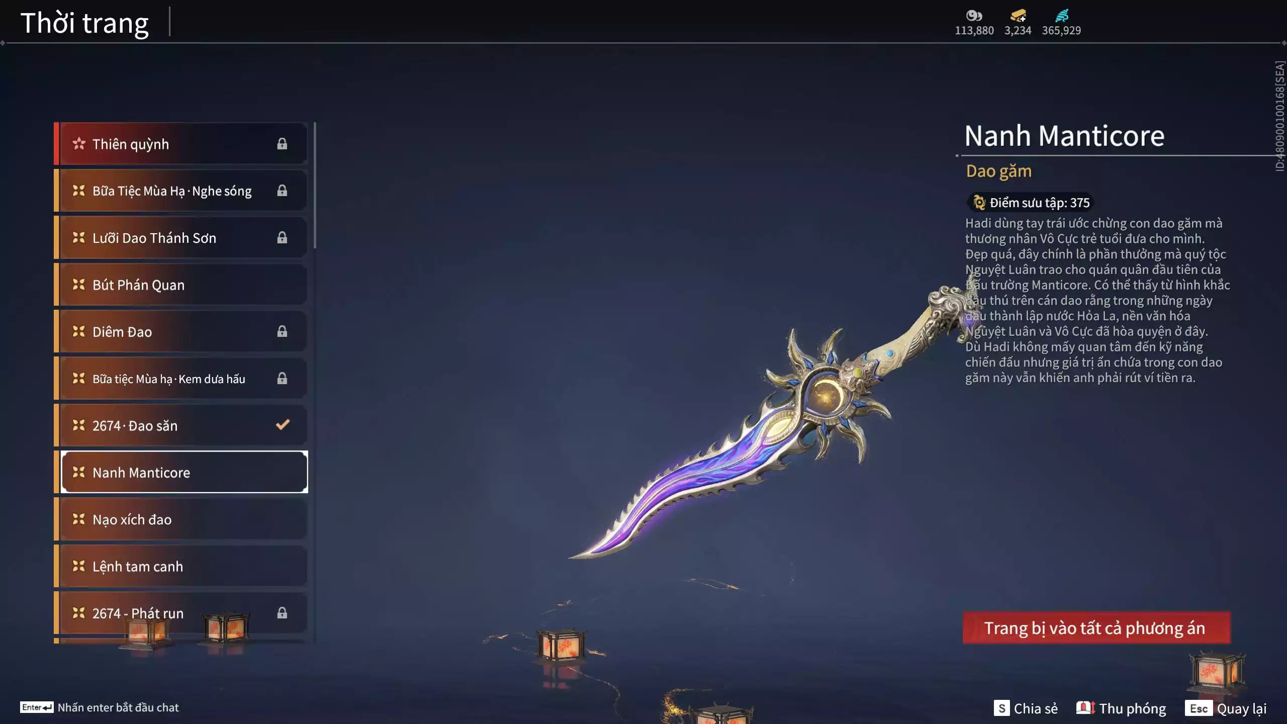 Ảnh Acc 609: ***Acc Vip-Sẵn 3200 Vàng***