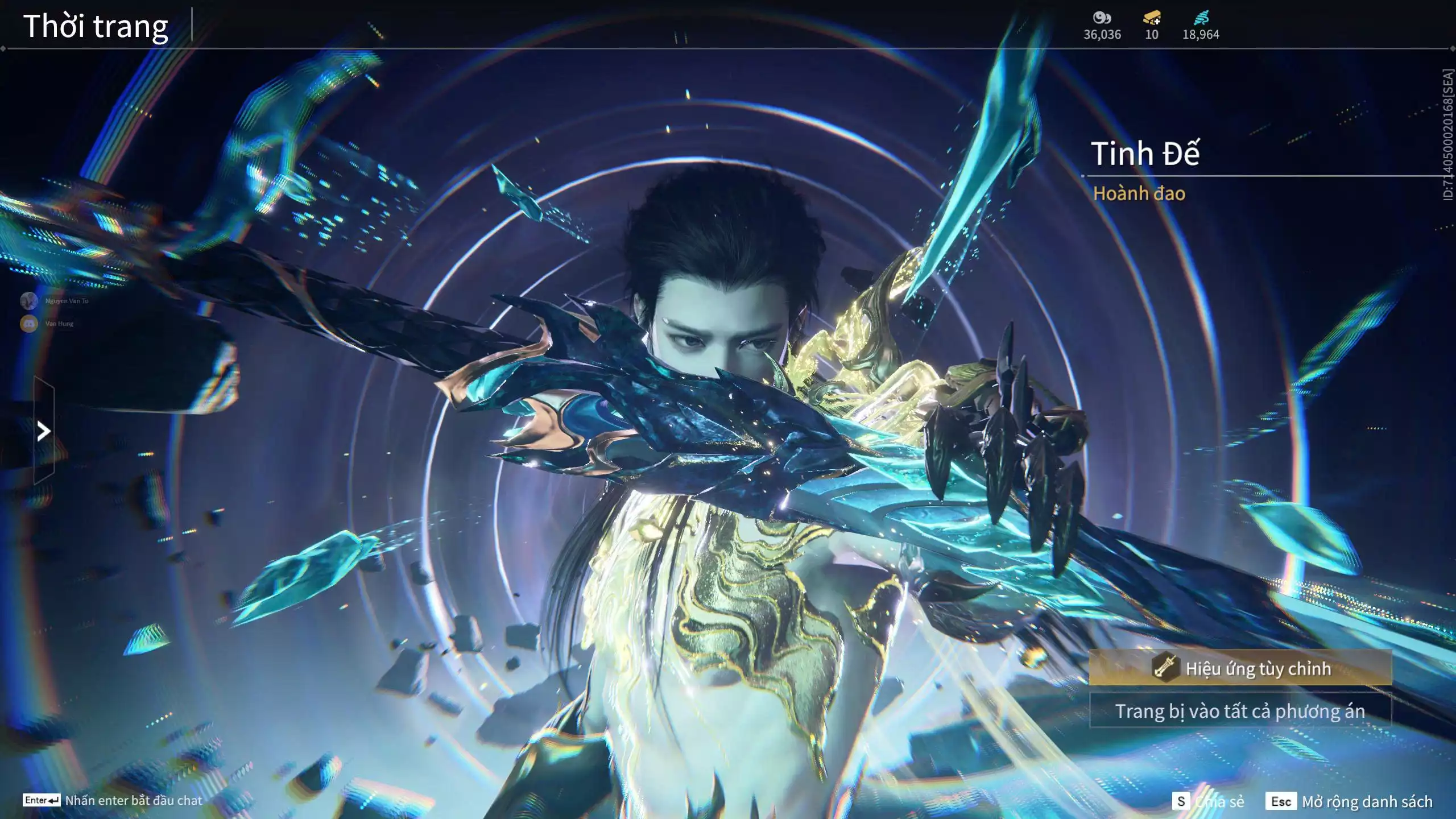 Ảnh Acc 681: 5 Vũ khí đỏ, 2 Trang phục đỏ