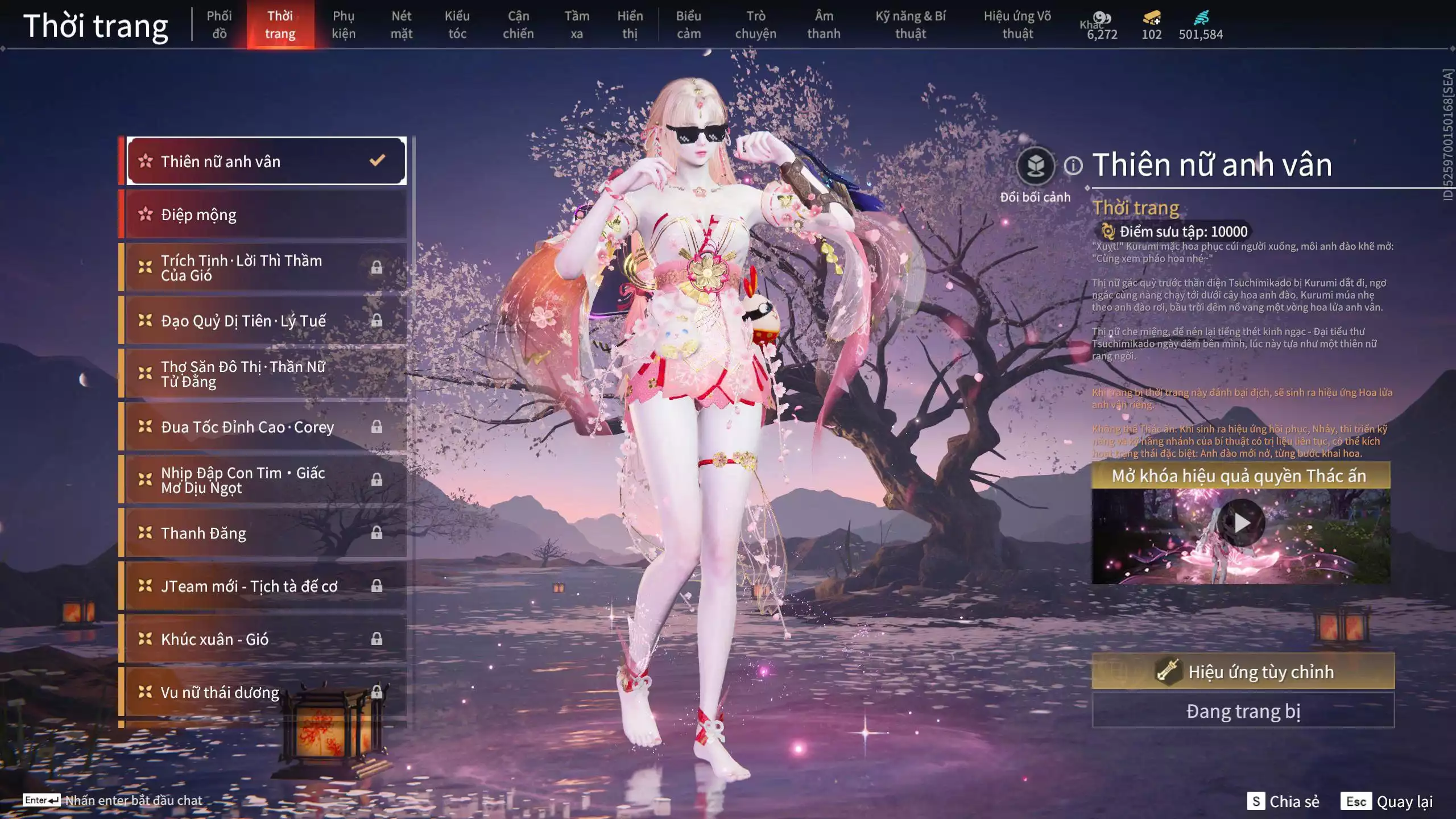 Ảnh Acc 678:10 Vũ khí đỏ, 10 Trang phục đỏ