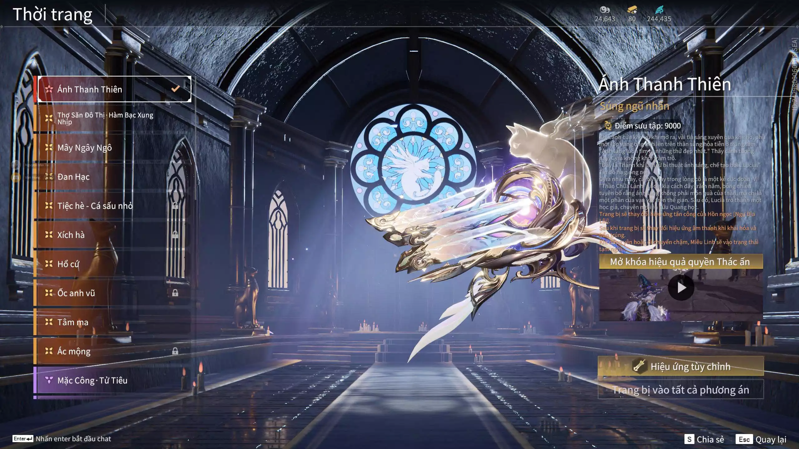 Ảnh Acc 412: 8 Vũ khí đỏ, 5 Trang phục đỏ