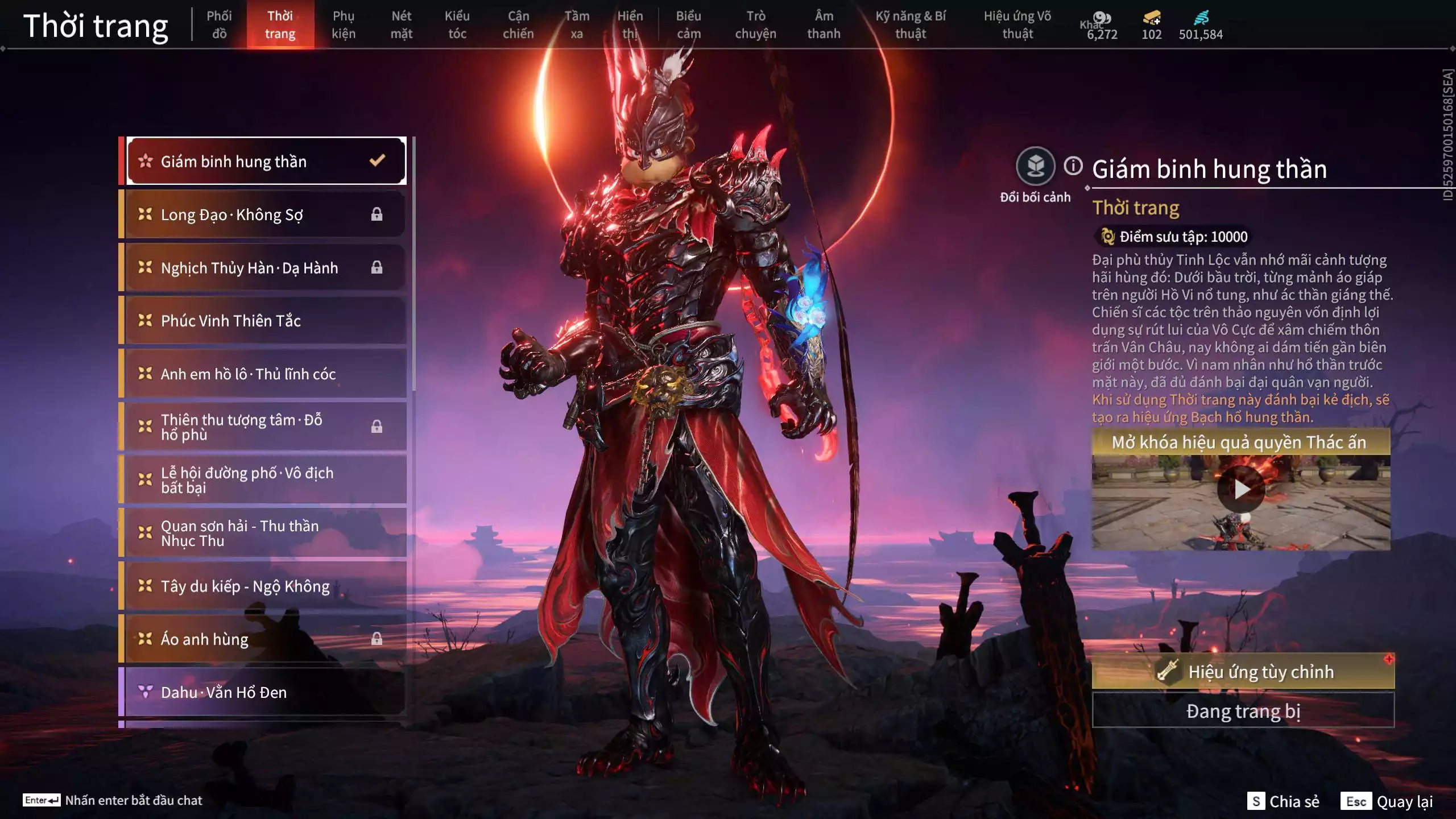 Ảnh Acc 678:10 Vũ khí đỏ, 10 Trang phục đỏ