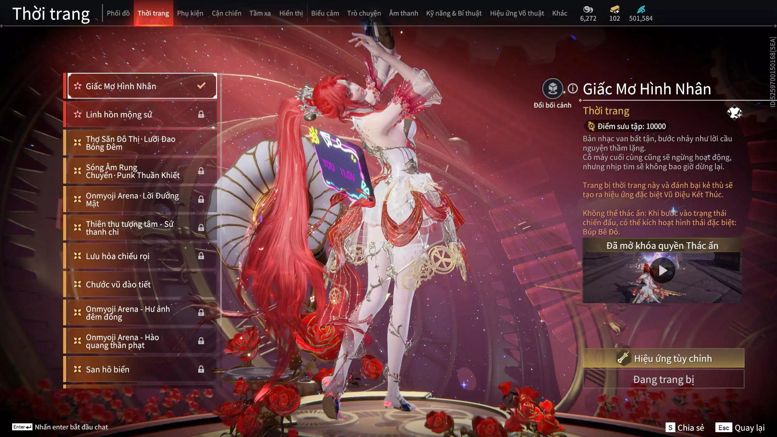 Ảnh Acc 678:10 Vũ khí đỏ, 10 Trang phục đỏ