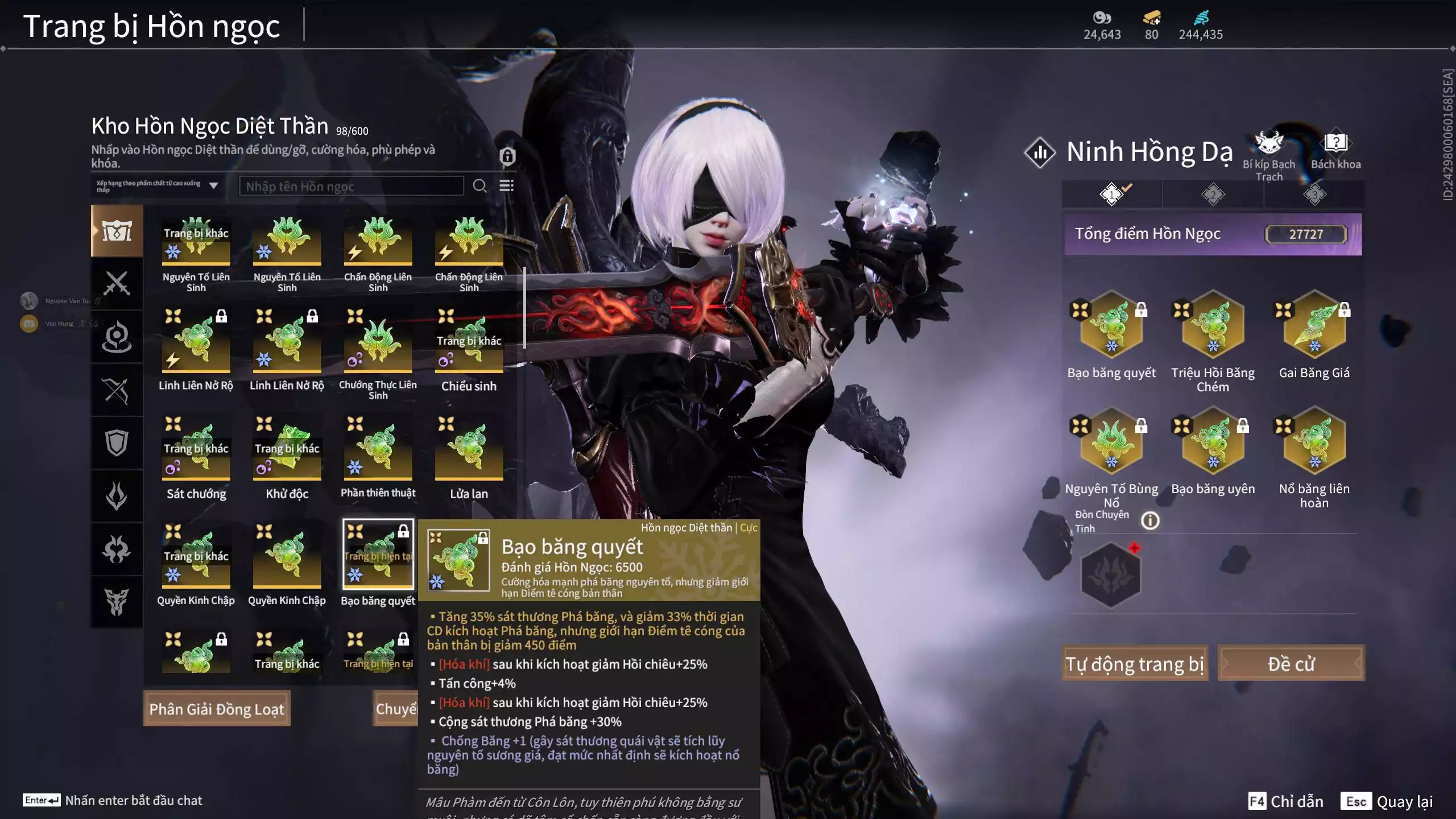 Ảnh Acc 412: 8 Vũ khí đỏ, 5 Trang phục đỏ