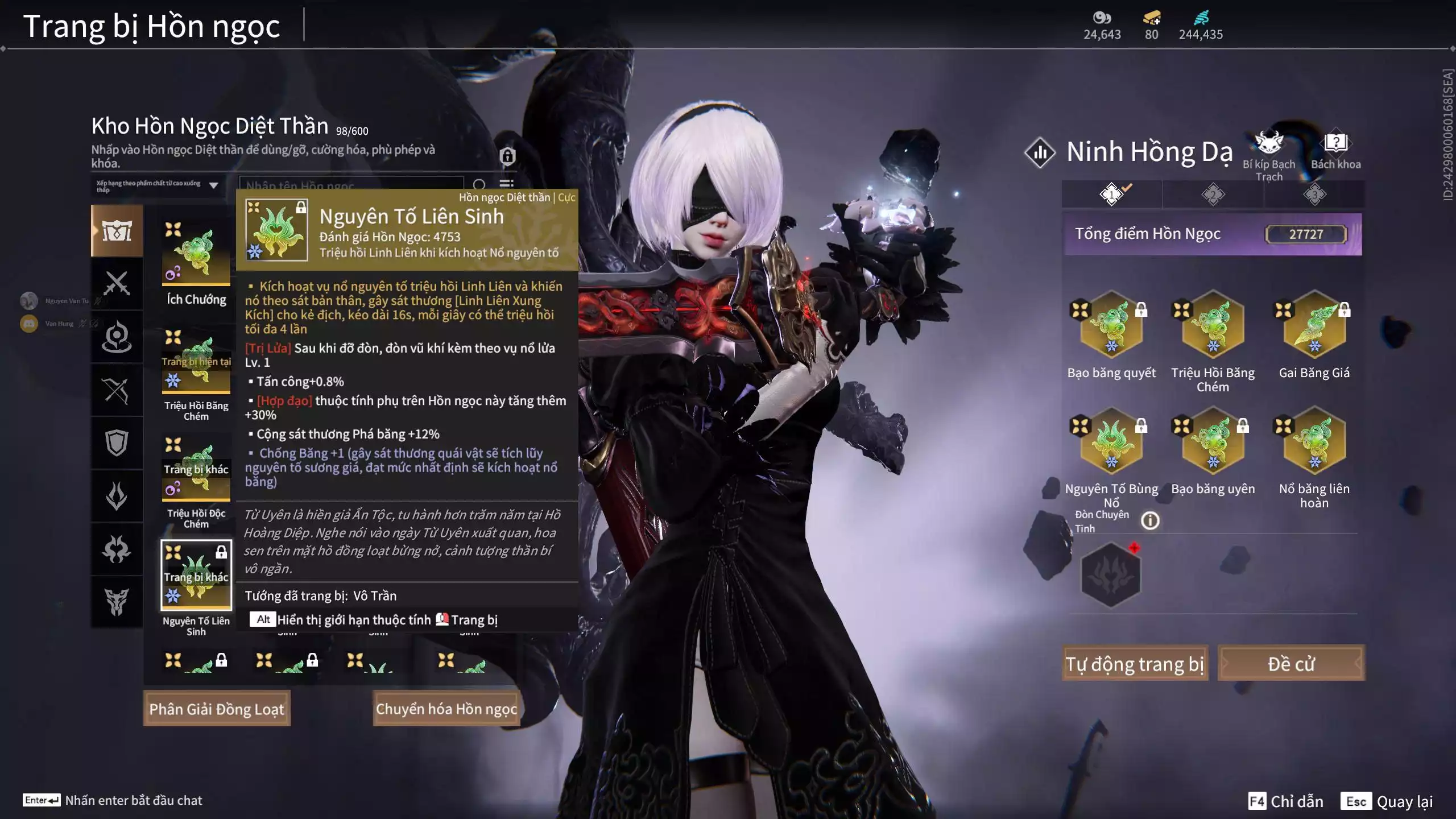 Ảnh Acc 412: 8 Vũ khí đỏ, 5 Trang phục đỏ