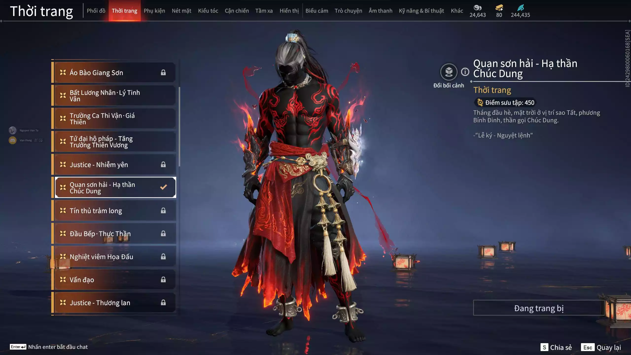 Ảnh Acc 412: 8 Vũ khí đỏ, 5 Trang phục đỏ