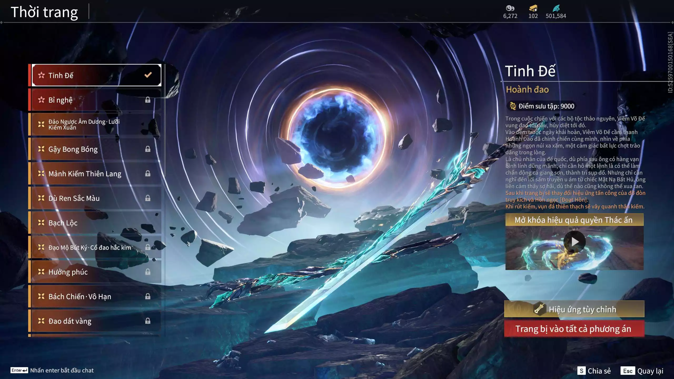 Ảnh Acc 678:10 Vũ khí đỏ, 10 Trang phục đỏ