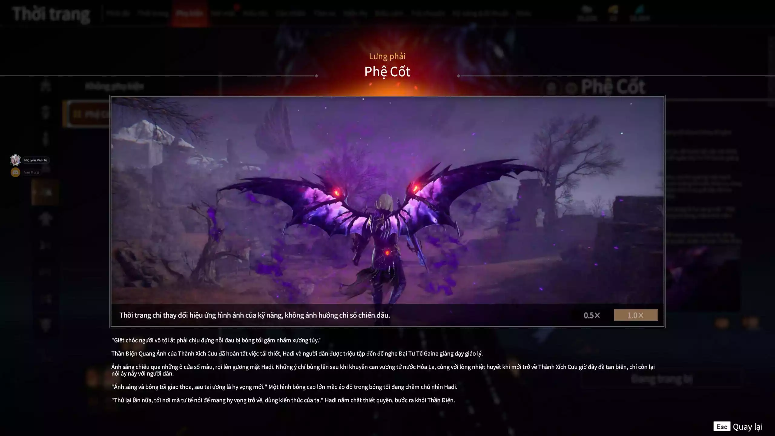 Ảnh Acc 681: 5 Vũ khí đỏ, 2 Trang phục đỏ