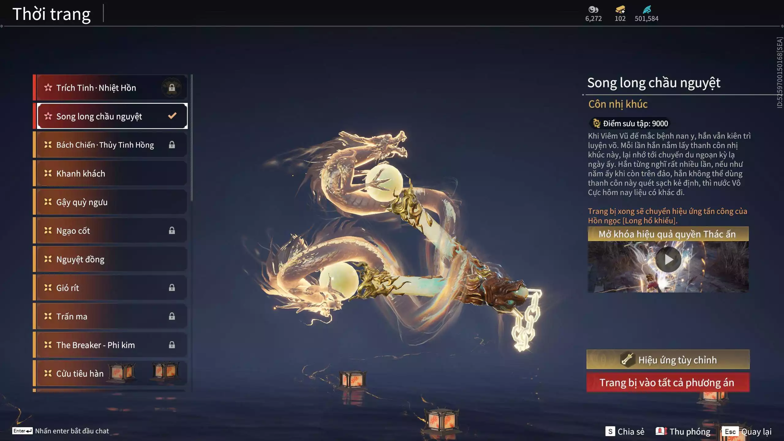 Ảnh Acc 678:10 Vũ khí đỏ, 10 Trang phục đỏ