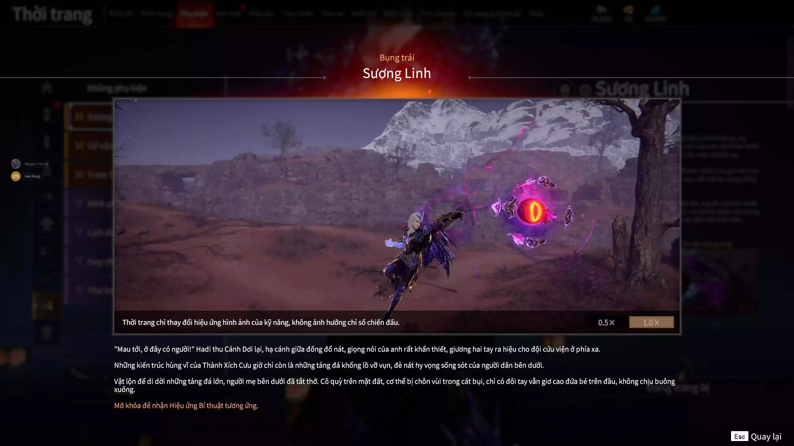 Ảnh Acc 681: 5 Vũ khí đỏ, 2 Trang phục đỏ