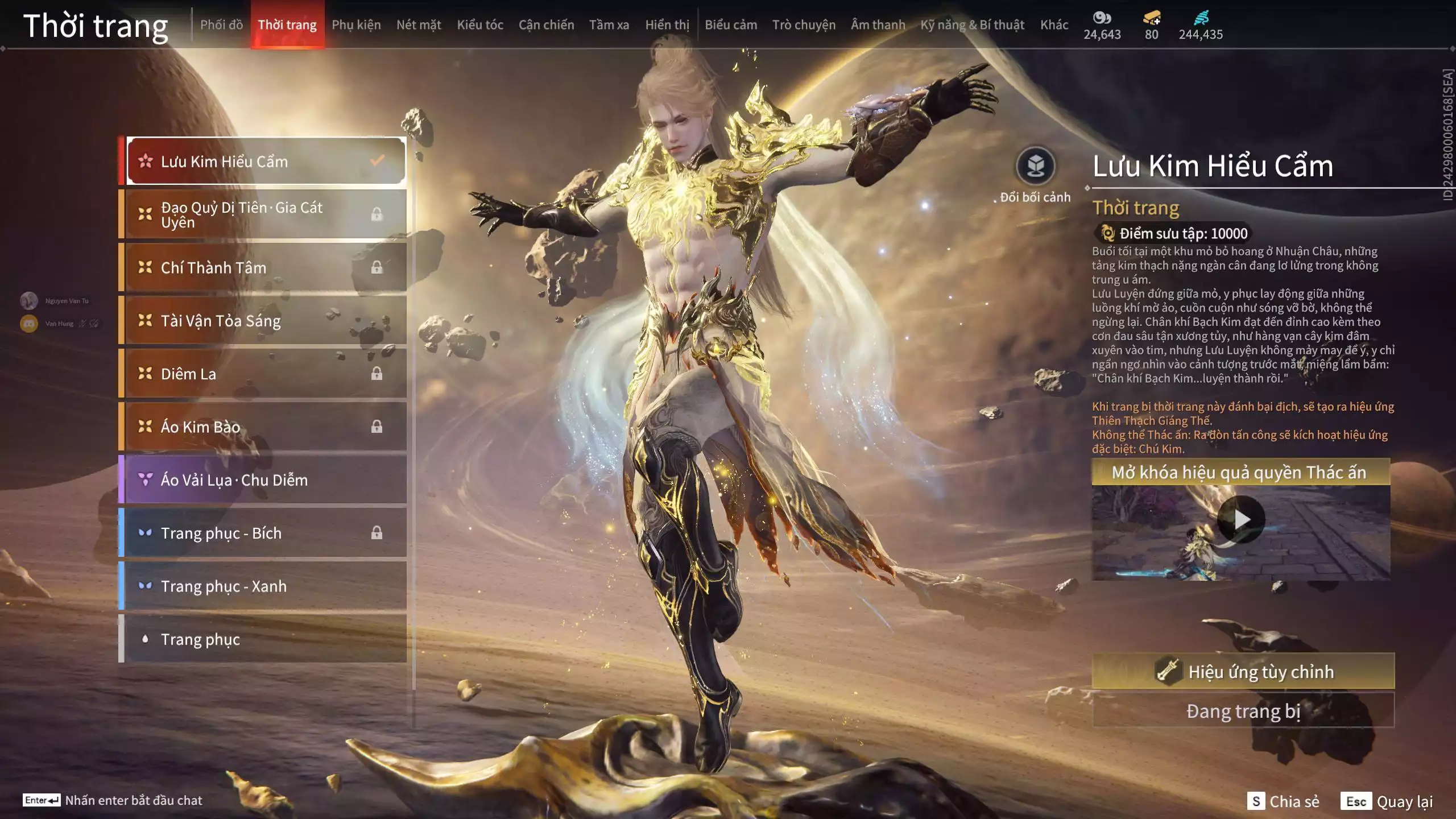 Ảnh Acc 412: 8 Vũ khí đỏ, 5 Trang phục đỏ