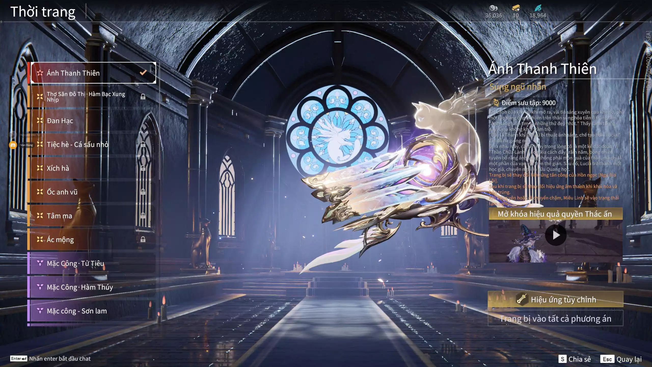 Ảnh Acc 681: 5 Vũ khí đỏ, 2 Trang phục đỏ