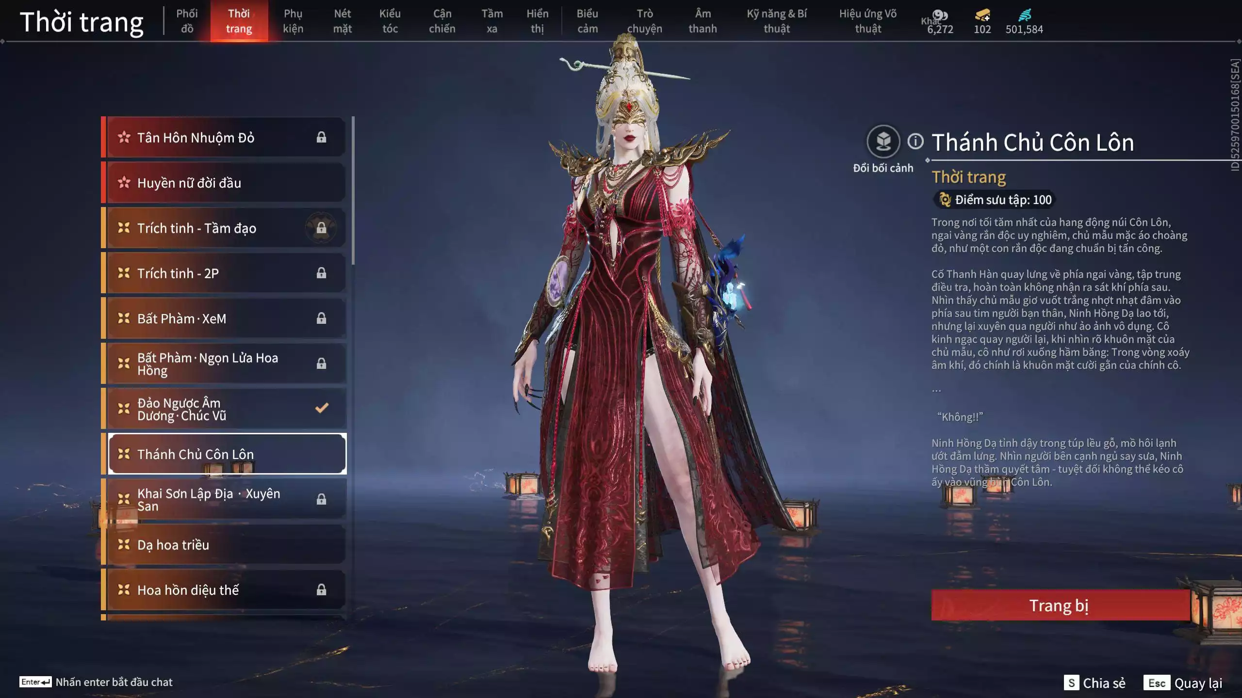 Ảnh Acc 678:10 Vũ khí đỏ, 10 Trang phục đỏ