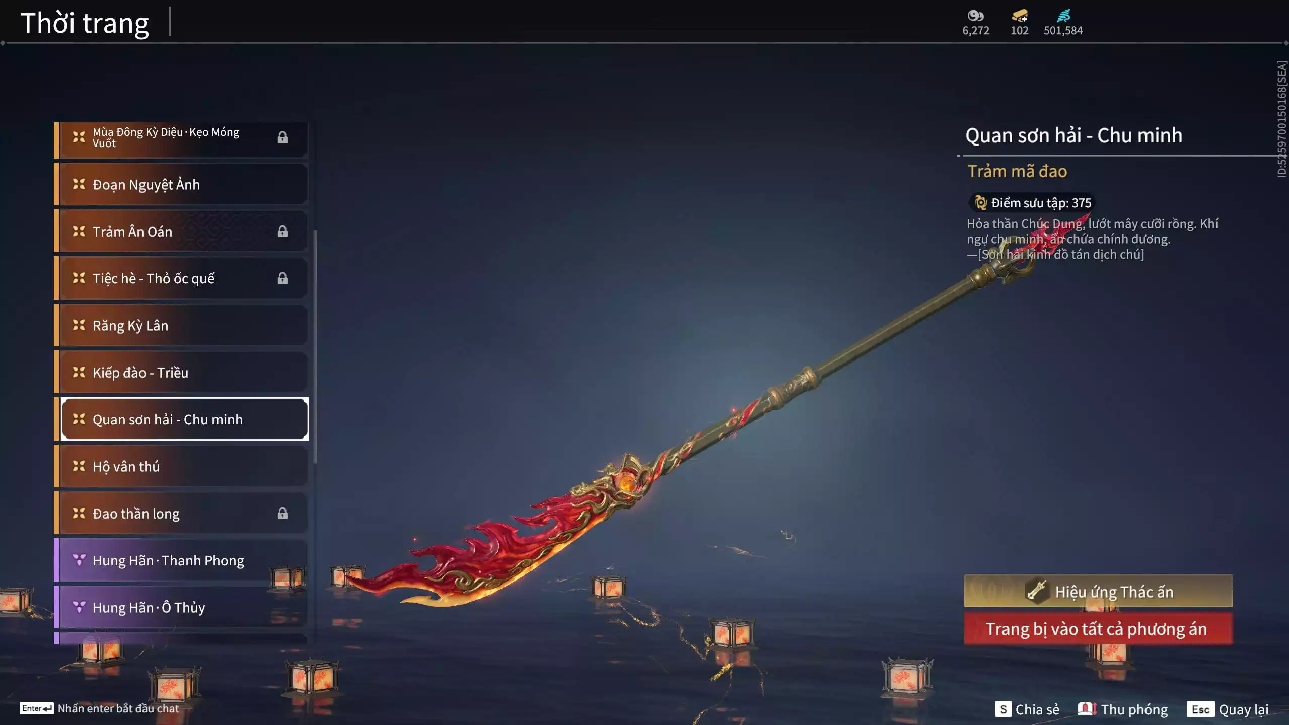 Ảnh Acc 678:10 Vũ khí đỏ, 10 Trang phục đỏ