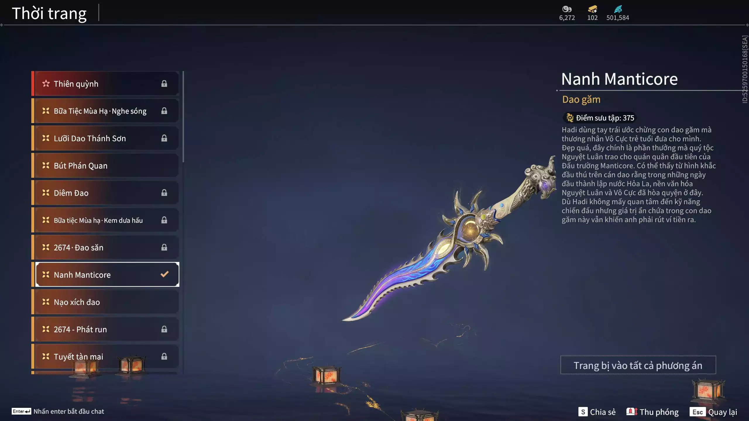 Ảnh Acc 678:10 Vũ khí đỏ, 10 Trang phục đỏ