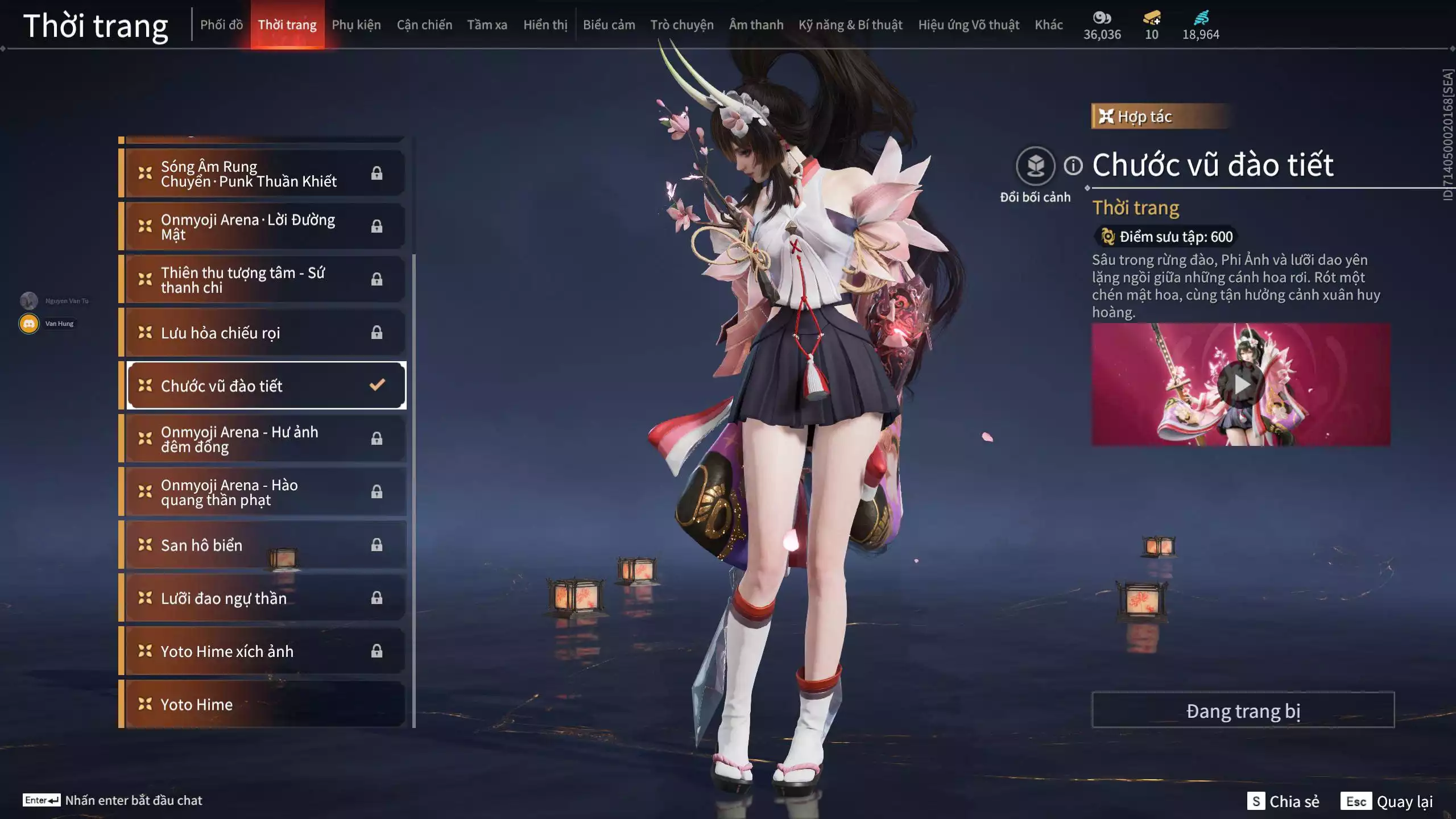 Ảnh Acc 681: 5 Vũ khí đỏ, 2 Trang phục đỏ