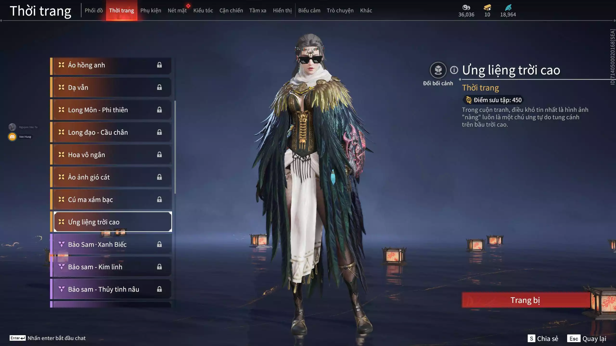 Ảnh Acc 681: 5 Vũ khí đỏ, 2 Trang phục đỏ