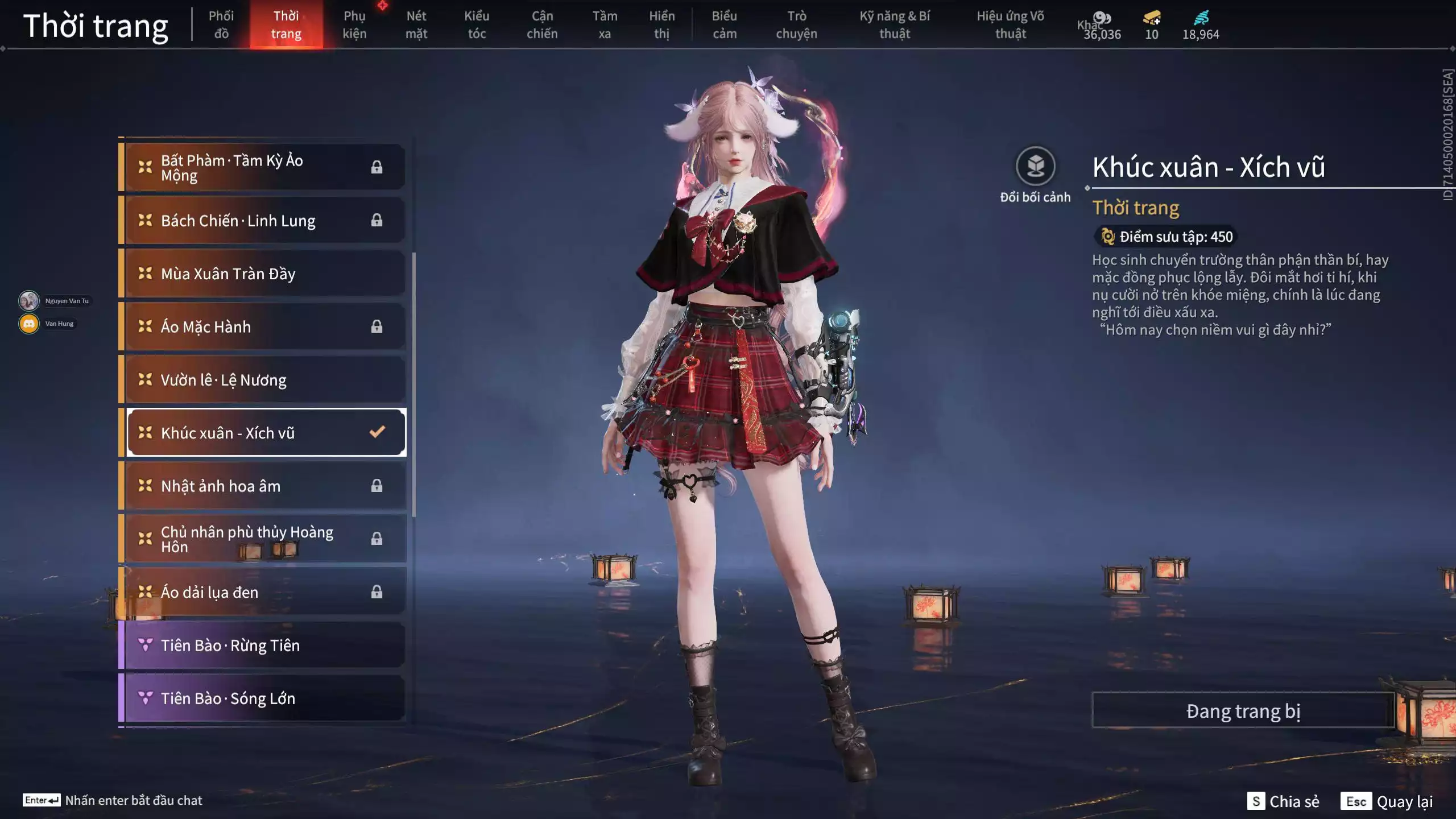 Ảnh Acc 681: 5 Vũ khí đỏ, 2 Trang phục đỏ