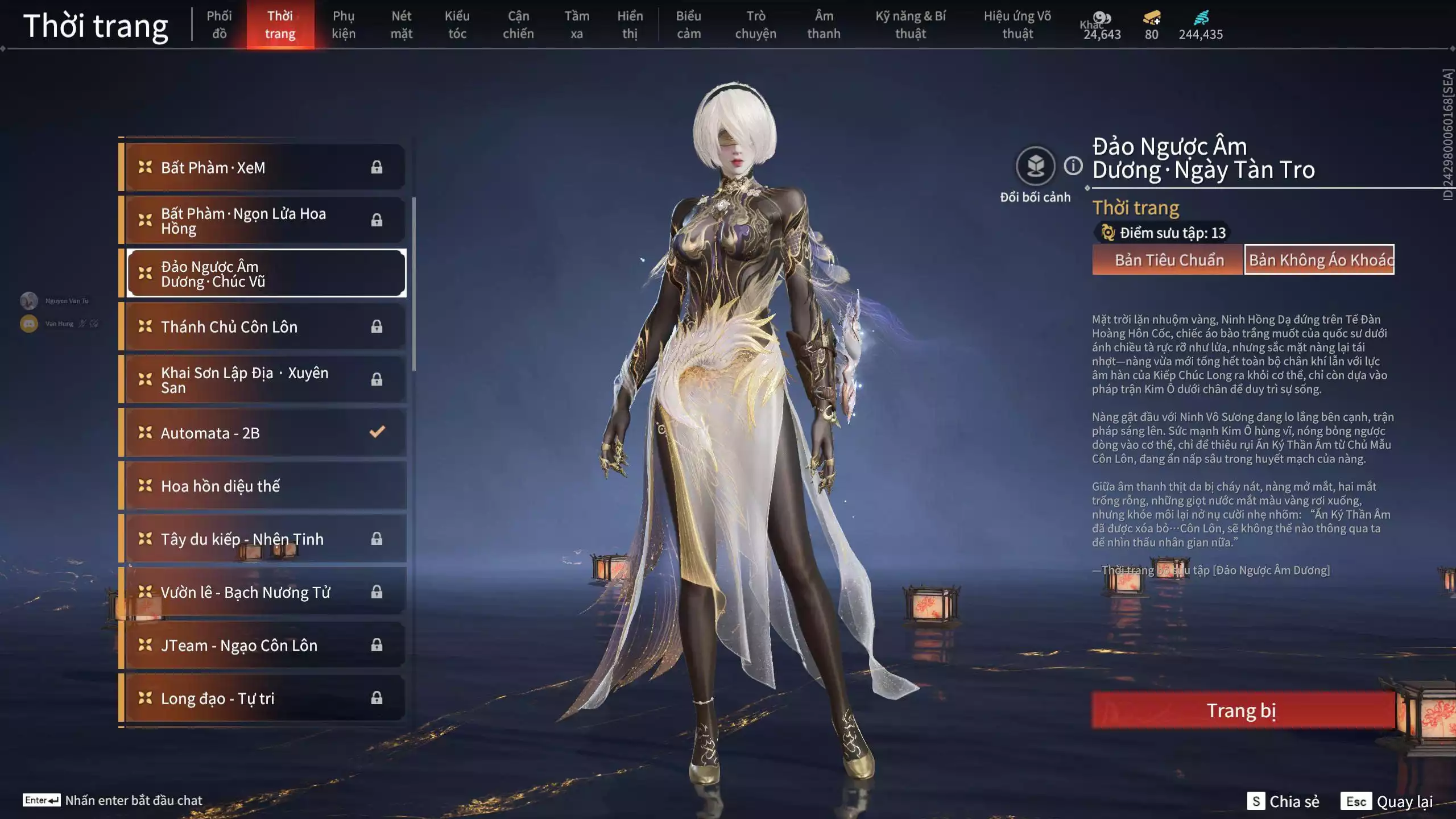 Ảnh Acc 412: 8 Vũ khí đỏ, 5 Trang phục đỏ