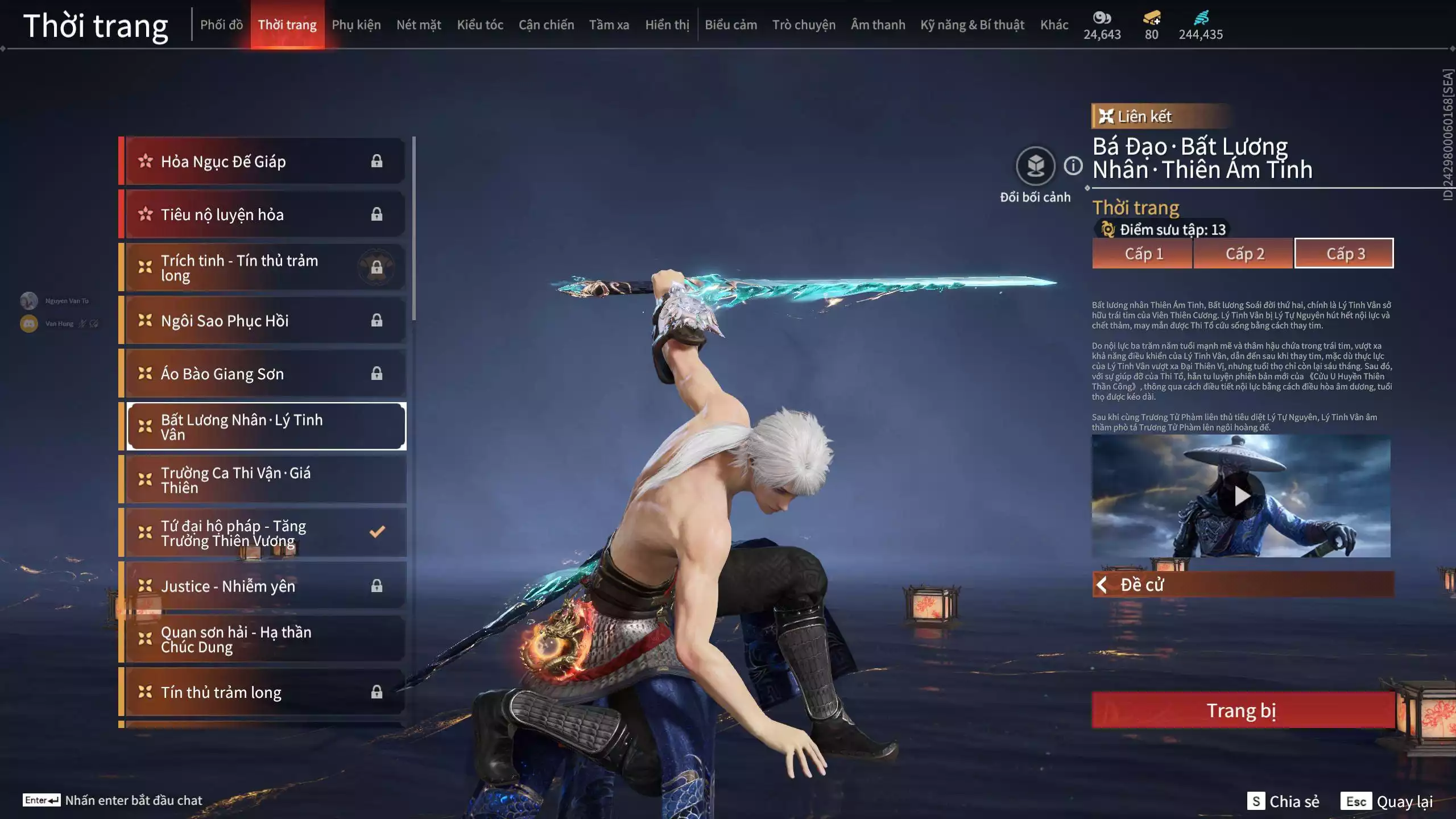 Ảnh Acc 412: 8 Vũ khí đỏ, 5 Trang phục đỏ