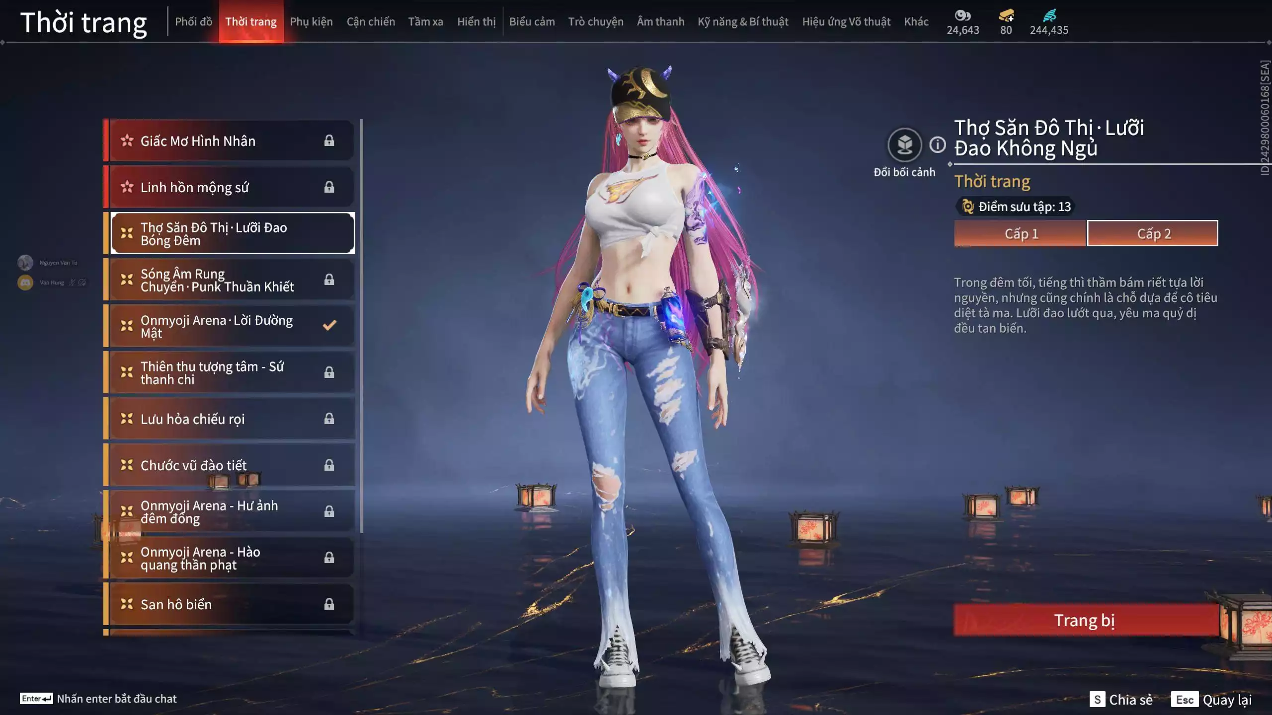 Ảnh Acc 412: 8 Vũ khí đỏ, 5 Trang phục đỏ