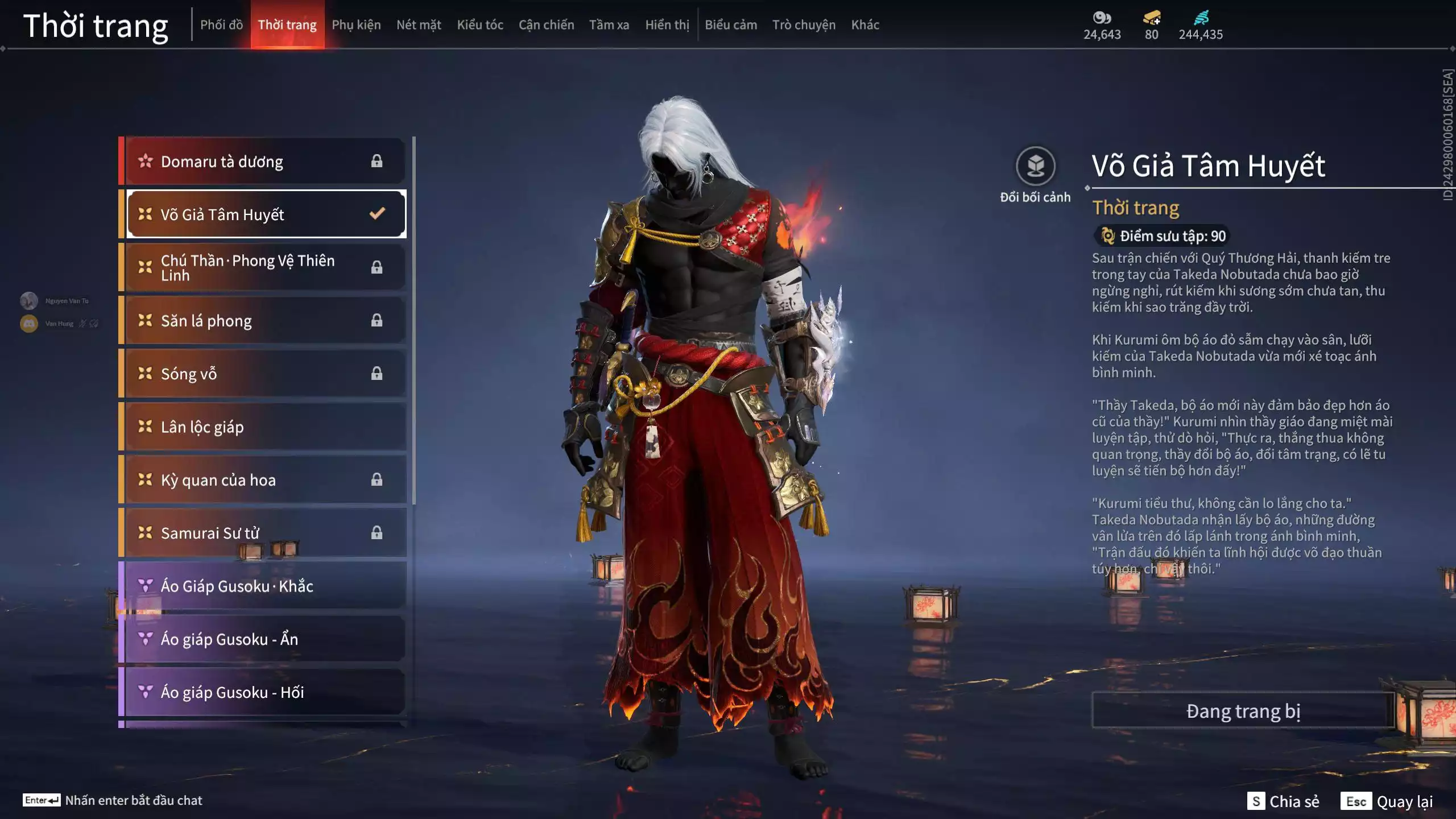 Ảnh Acc 412: 8 Vũ khí đỏ, 5 Trang phục đỏ