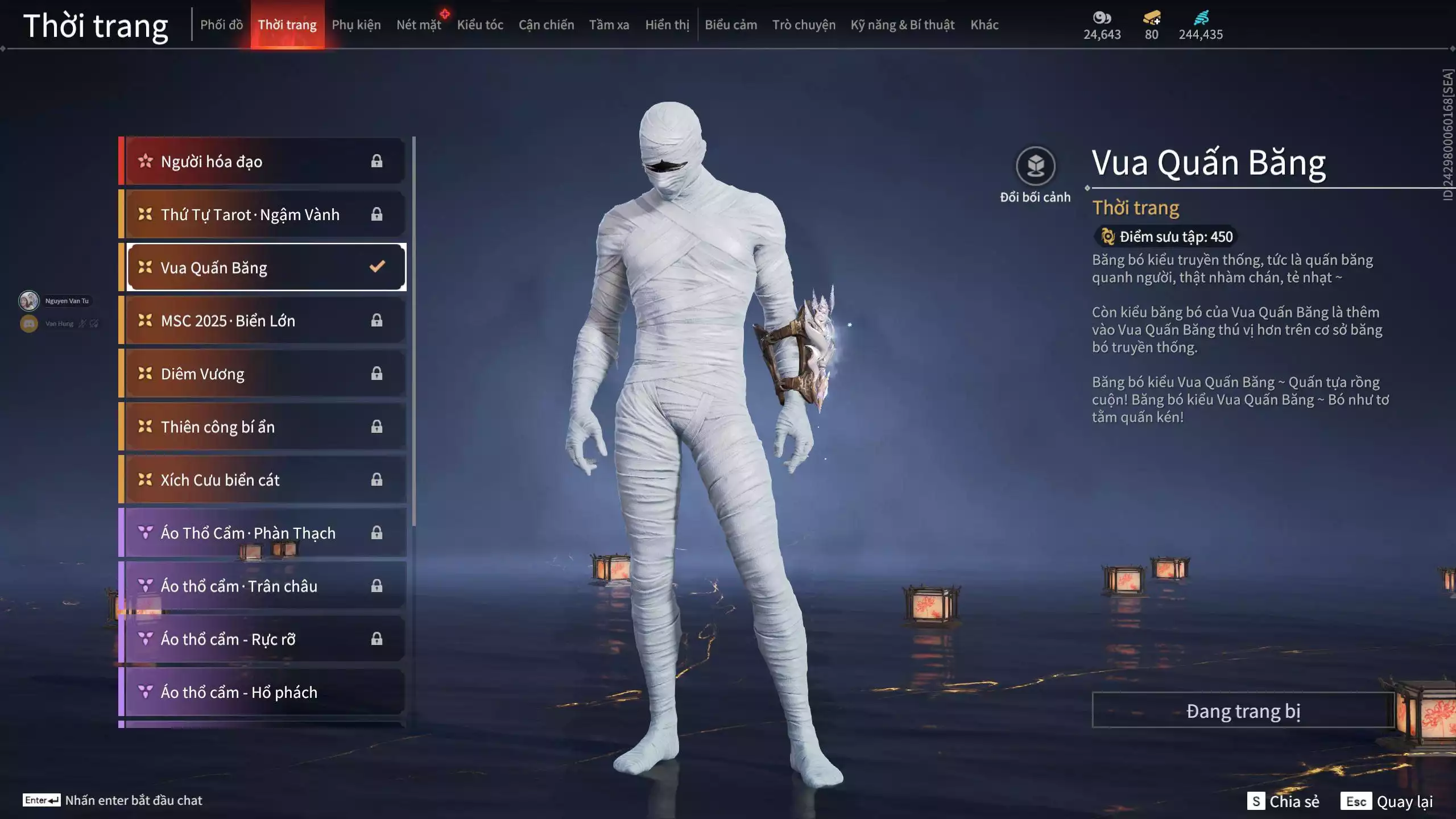 Ảnh Acc 412: 8 Vũ khí đỏ, 5 Trang phục đỏ