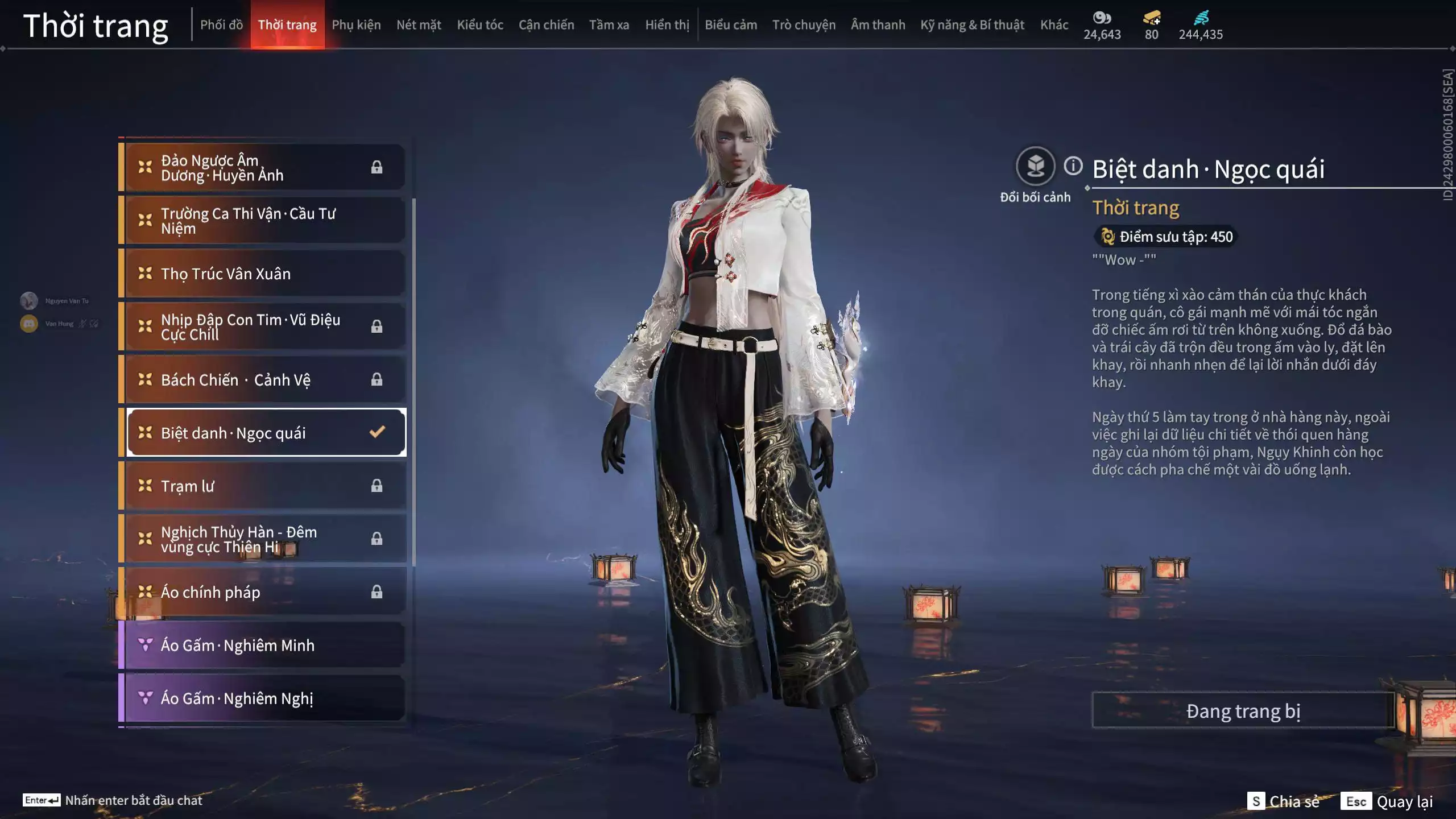 Ảnh Acc 412: 8 Vũ khí đỏ, 5 Trang phục đỏ