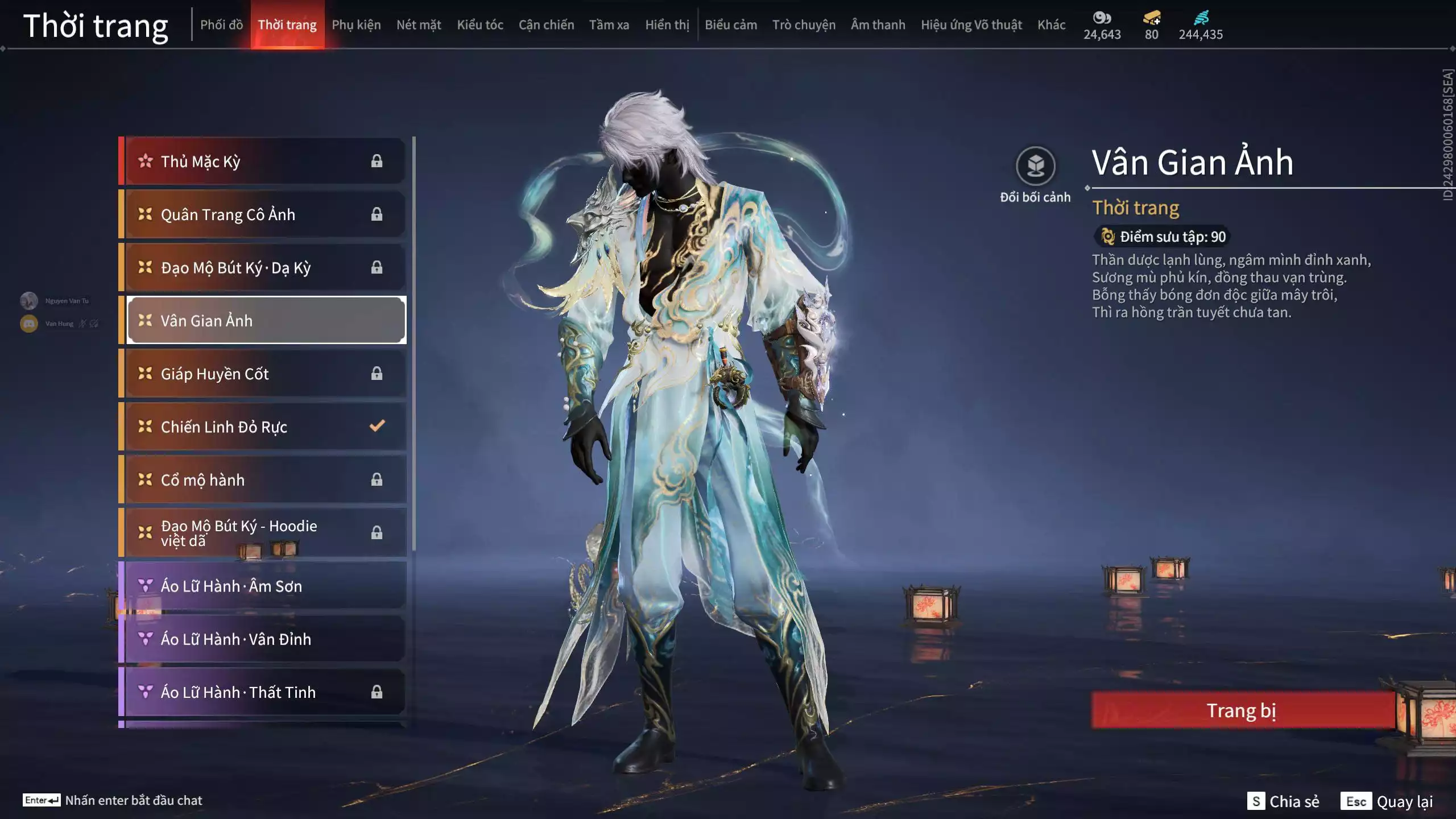 Ảnh Acc 412: 8 Vũ khí đỏ, 5 Trang phục đỏ