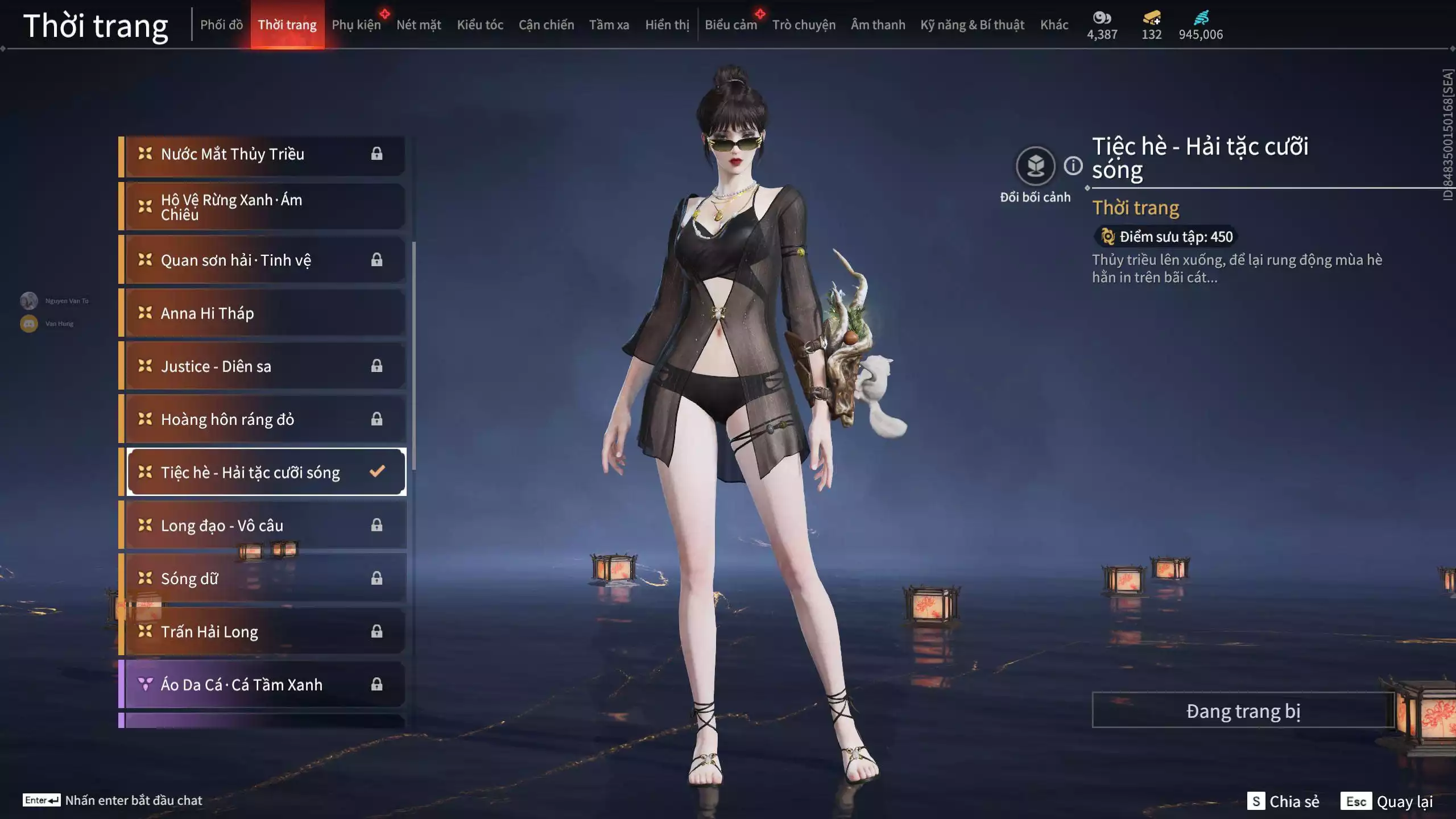 Ảnh Acc 664: 7 Vũ khí đỏ, 5 Trang phục đỏ