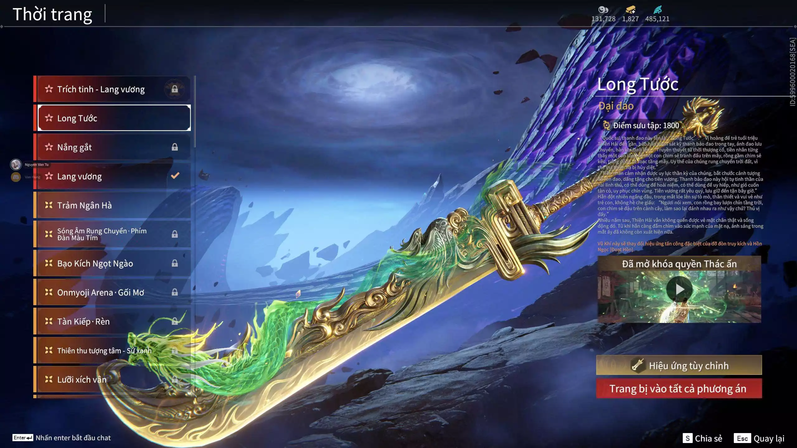 Ảnh Acc 682:***Đã Cọc***