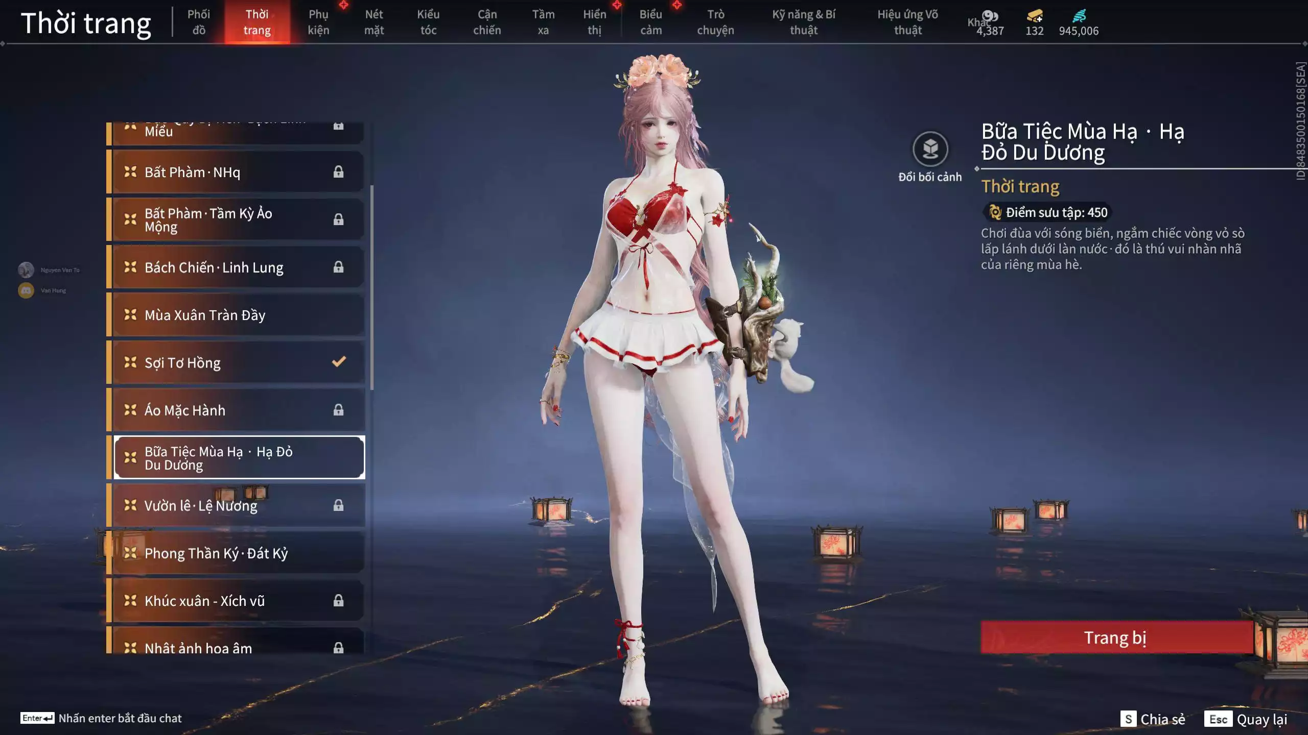 Ảnh Acc 664: 7 Vũ khí đỏ, 5 Trang phục đỏ